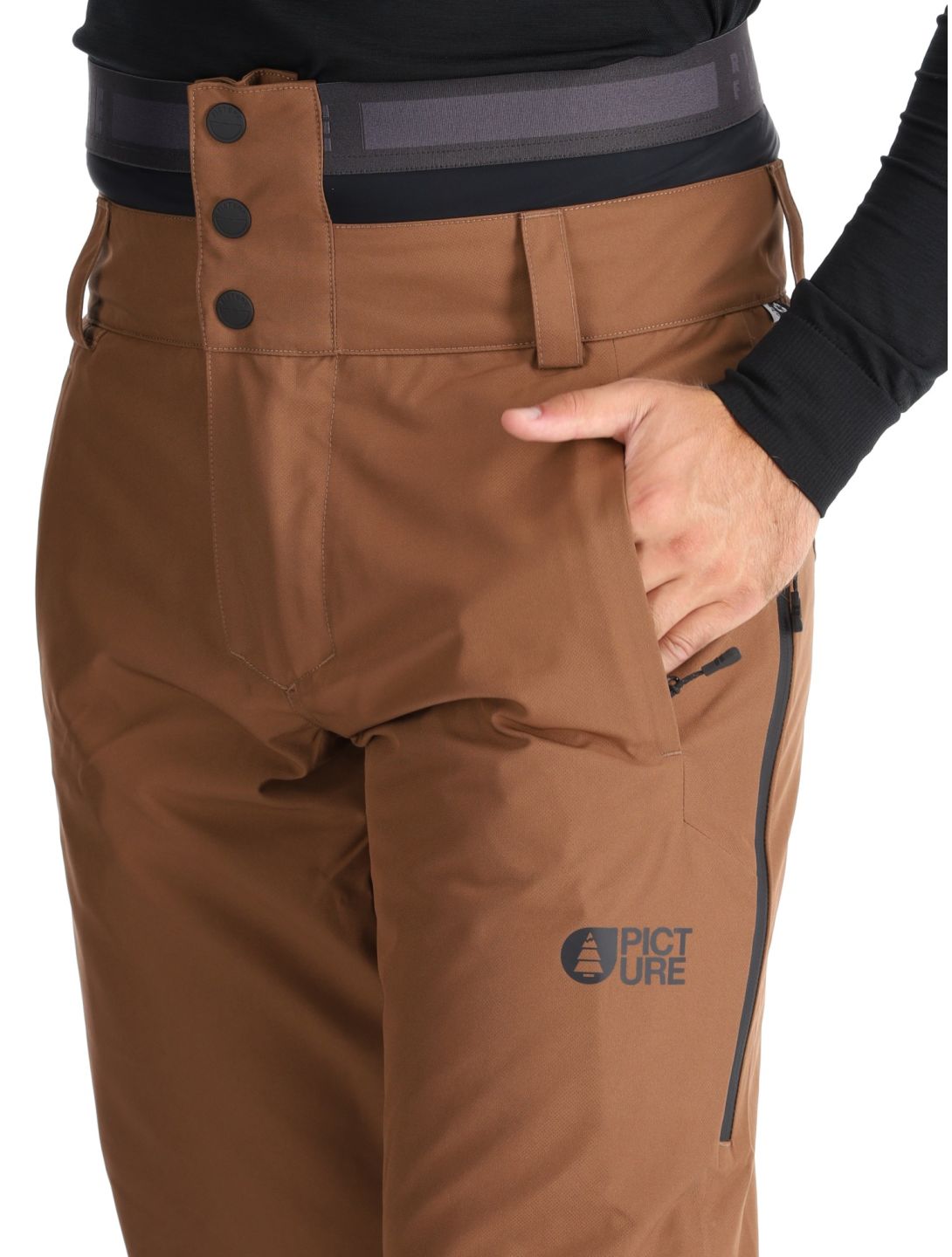 Picture, Object pantalones de esquí hombres Cocoa Brown marrón 