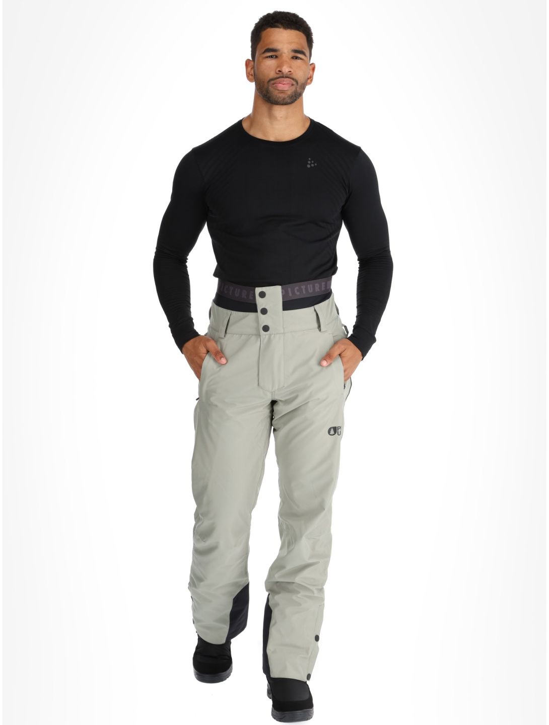 Picture, Object pantalones de esquí hombres Shadow gris 