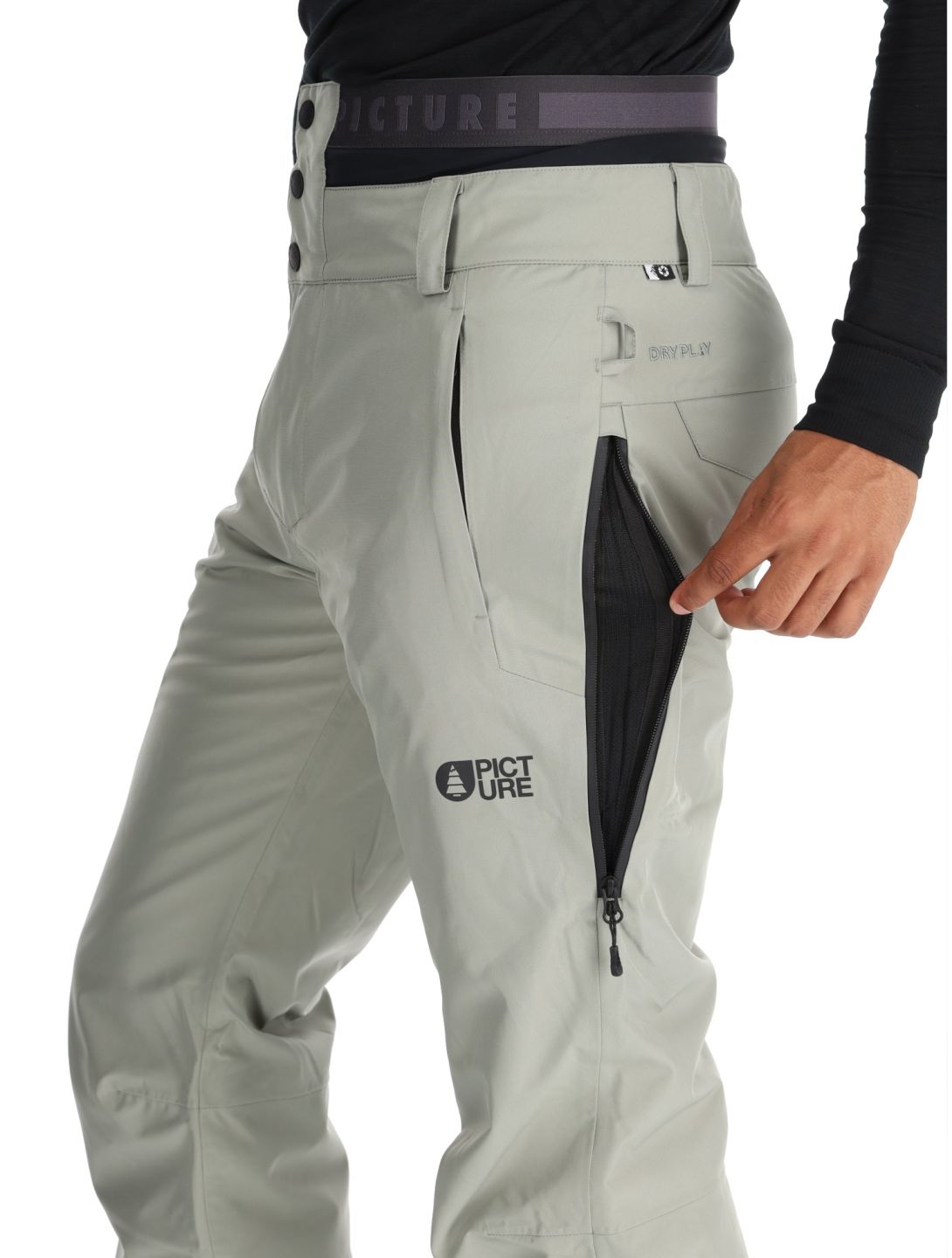 Picture, Object pantalones de esquí hombres Shadow gris 