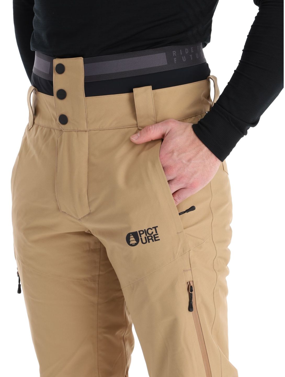 Picture, Object pantalones de esquí hombres Tannin beige 