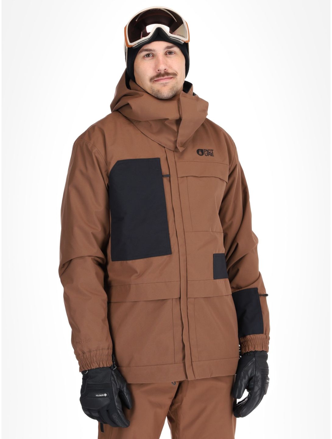 Picture, Owenn chaqueta de esquí hombres Cocoa Brown marrón 