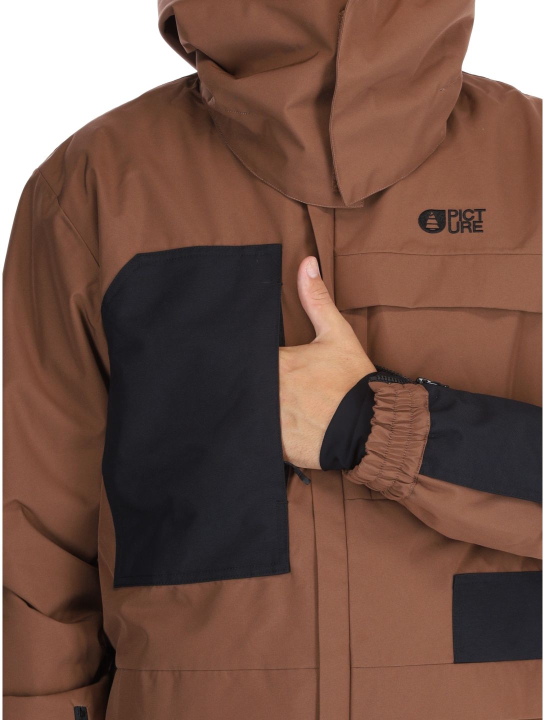 Picture, Owenn chaqueta de esquí hombres Cocoa Brown marrón 