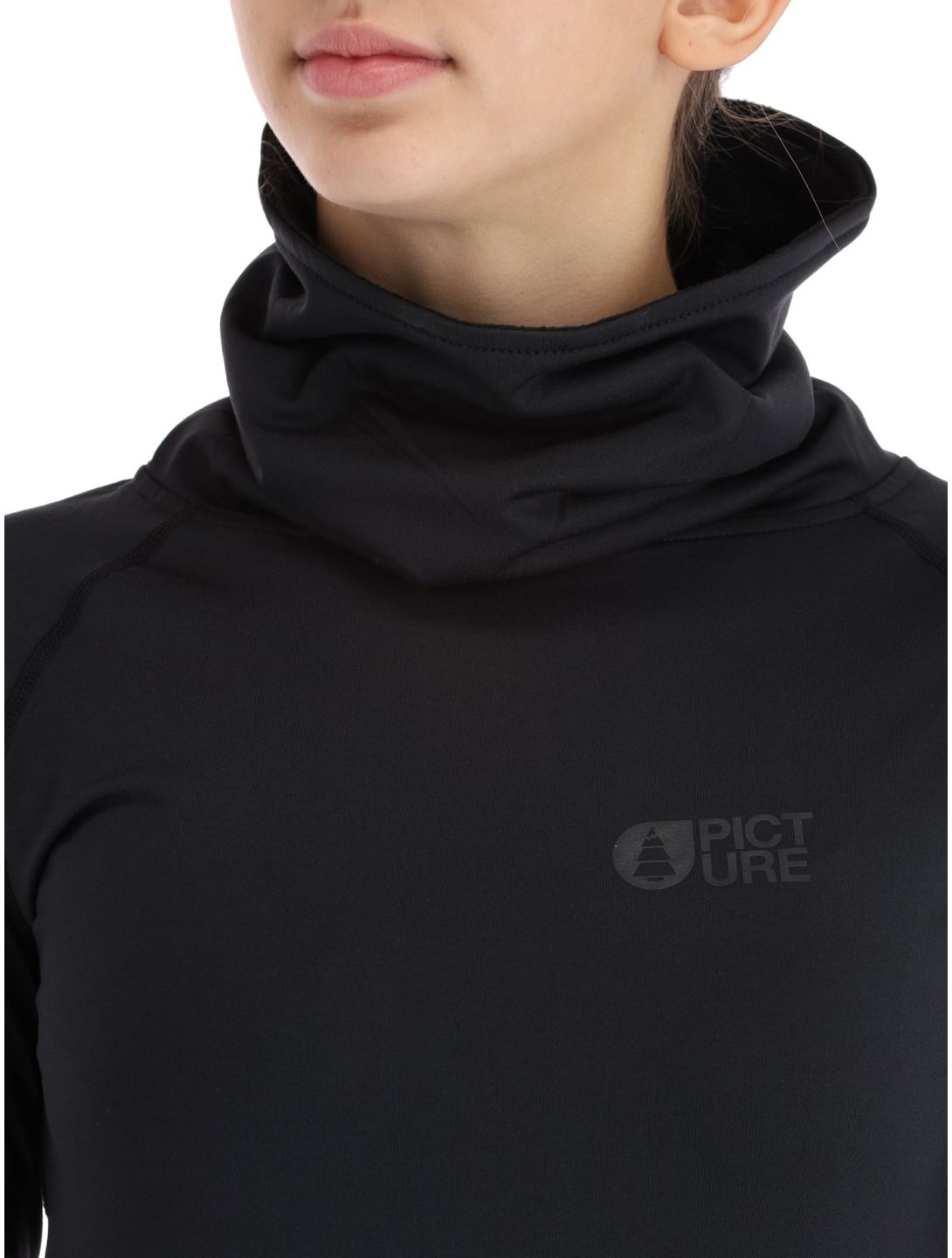 Picture, Pagaya High Fleece camisa termoactiva mujeres Black negro 