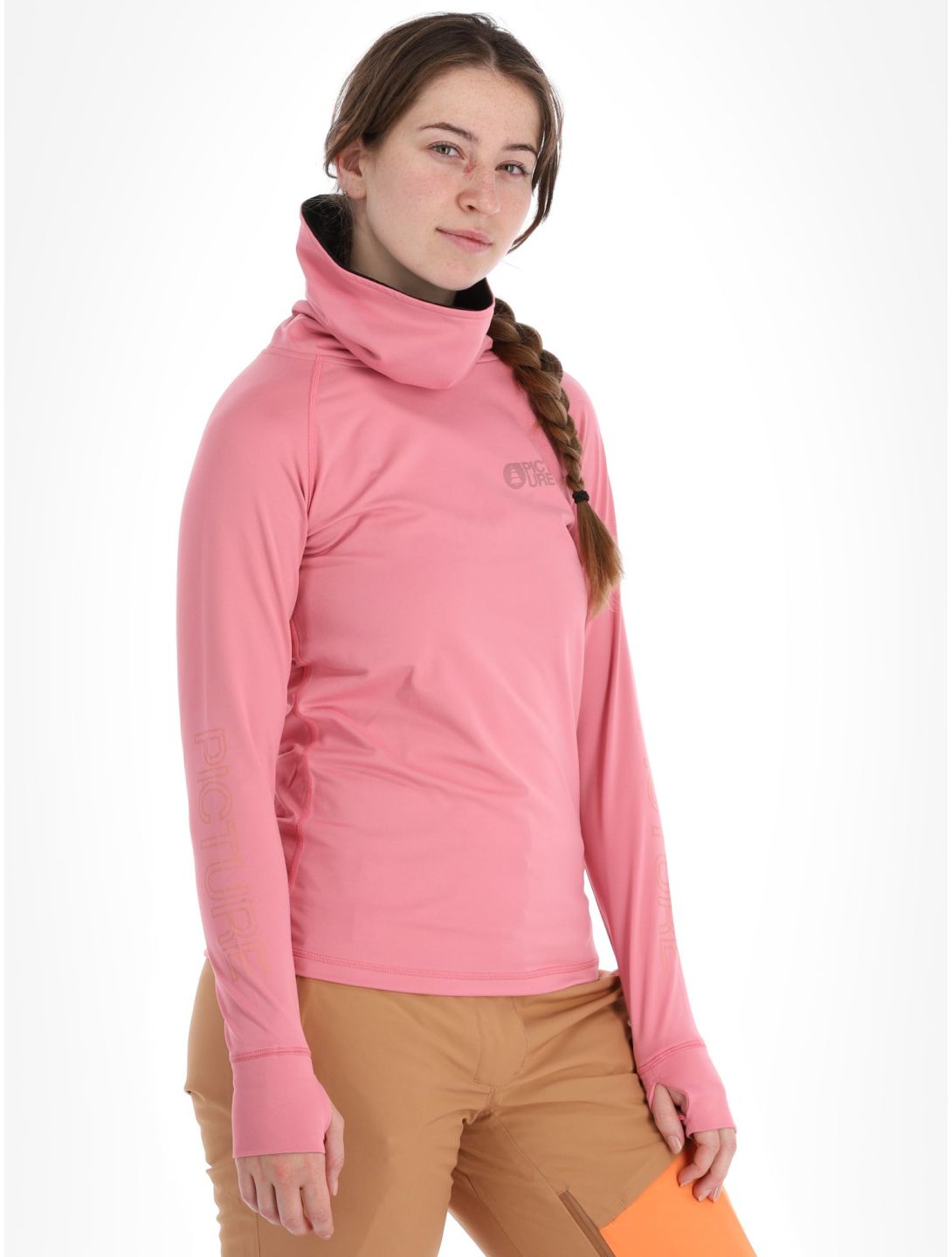 Picture, Pagaya High Fleece camisa termoactiva mujeres Cashmere Rose rosa 