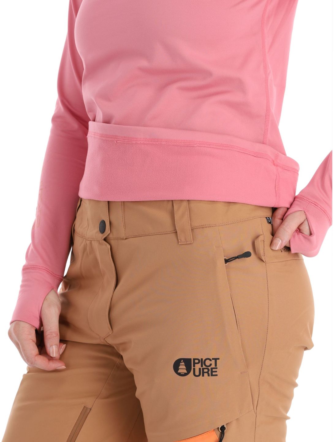 Picture, Pagaya High Fleece camisa termoactiva mujeres Cashmere Rose rosa 