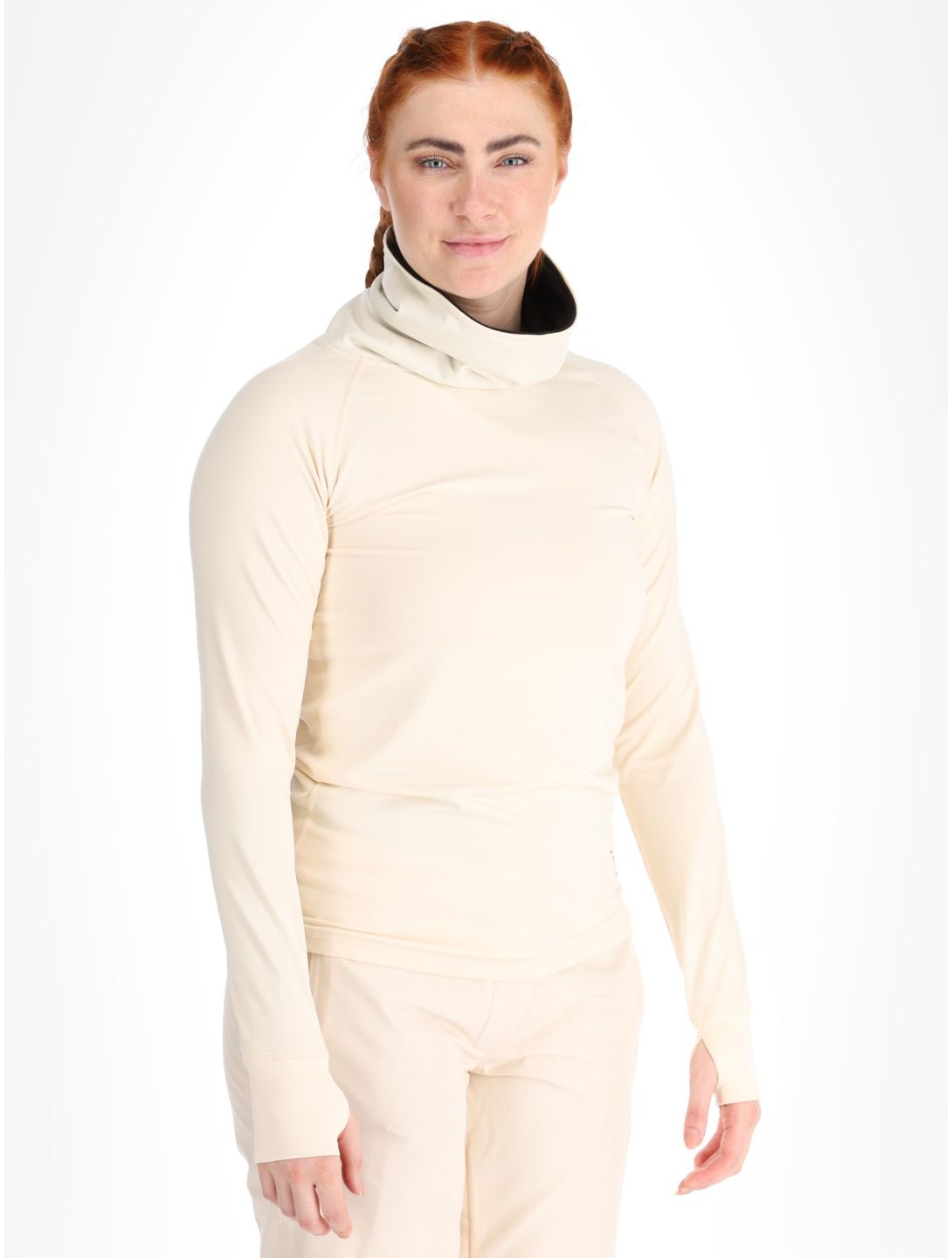 Picture, Pagaya High Fleece camisa termoactiva mujeres Vanilla beige 