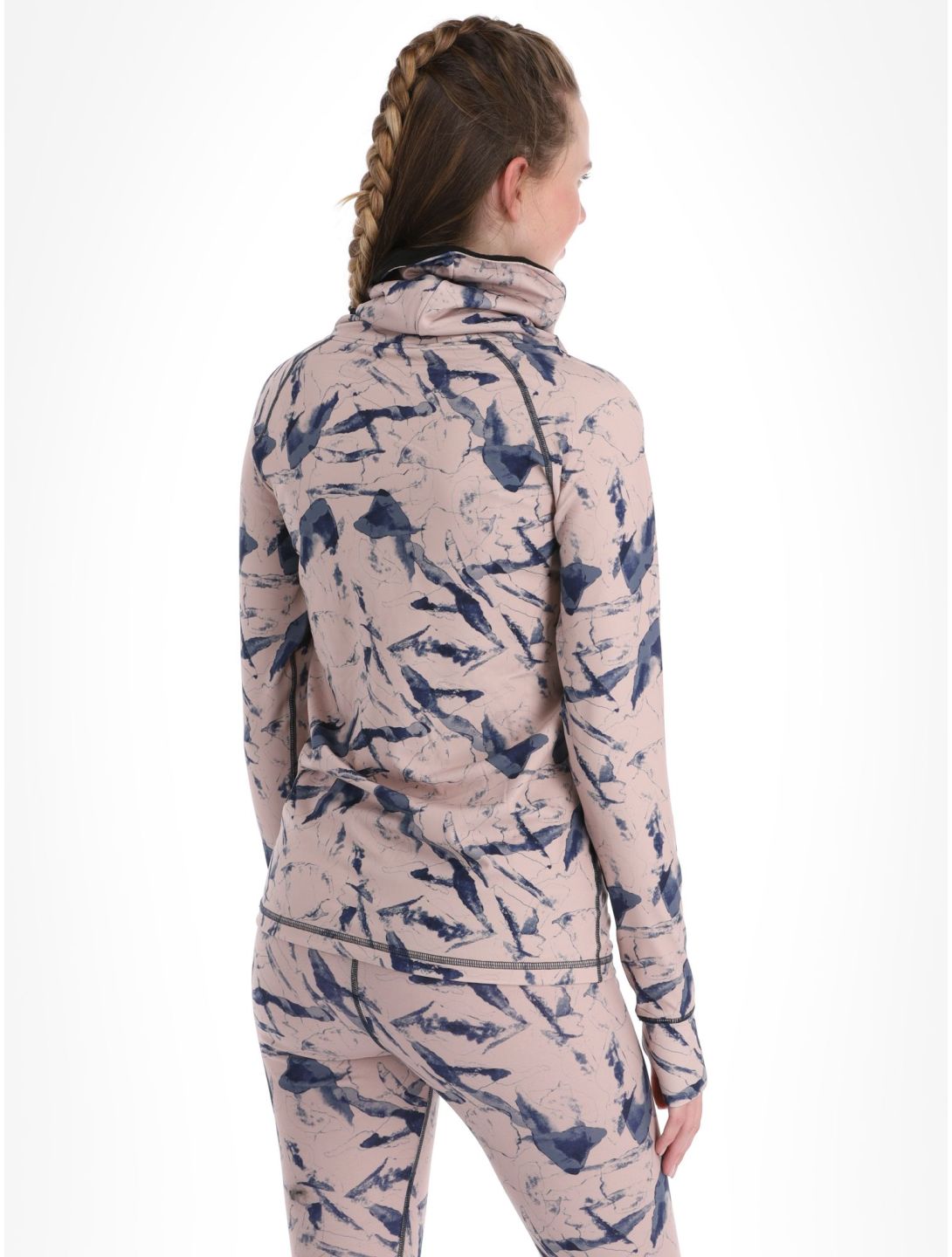 Picture, Pagaya Print Fleece camisa termoactiva mujeres Freeze rosa 