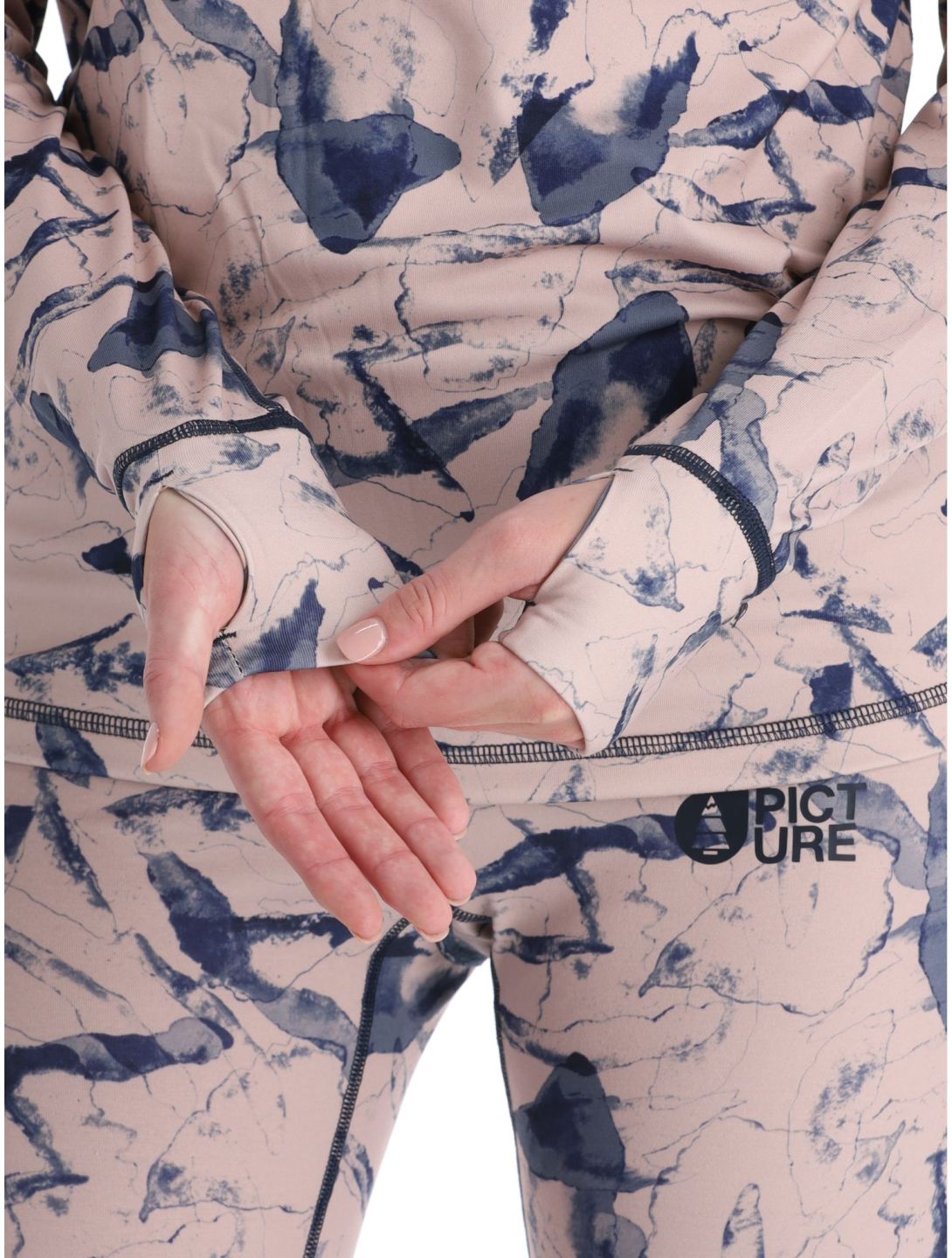 Picture, Pagaya Print Fleece camisa termoactiva mujeres Freeze rosa 