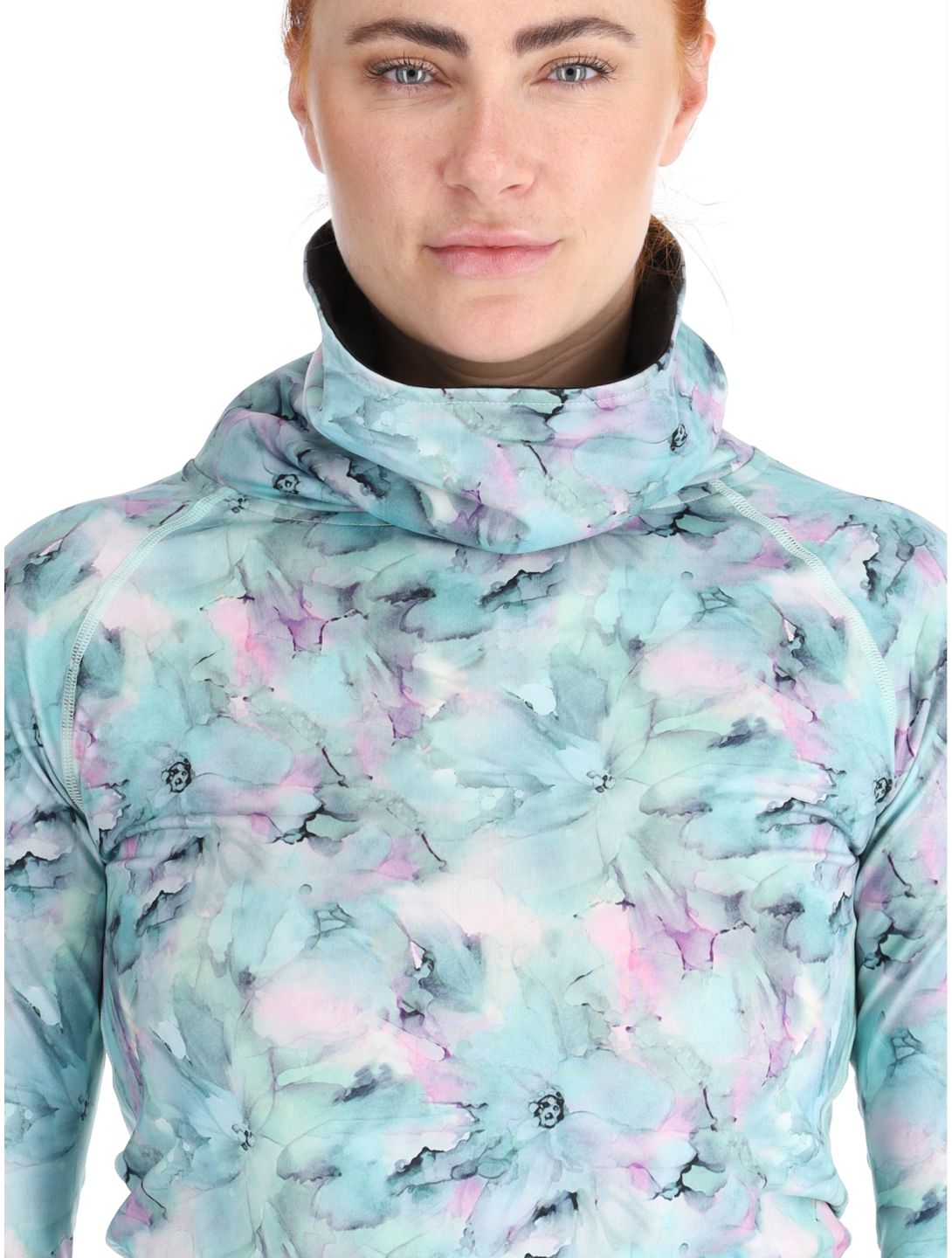 Picture, Pagaya Print Fleece camisa termoactiva mujeres Blurry Water Print multicolor 