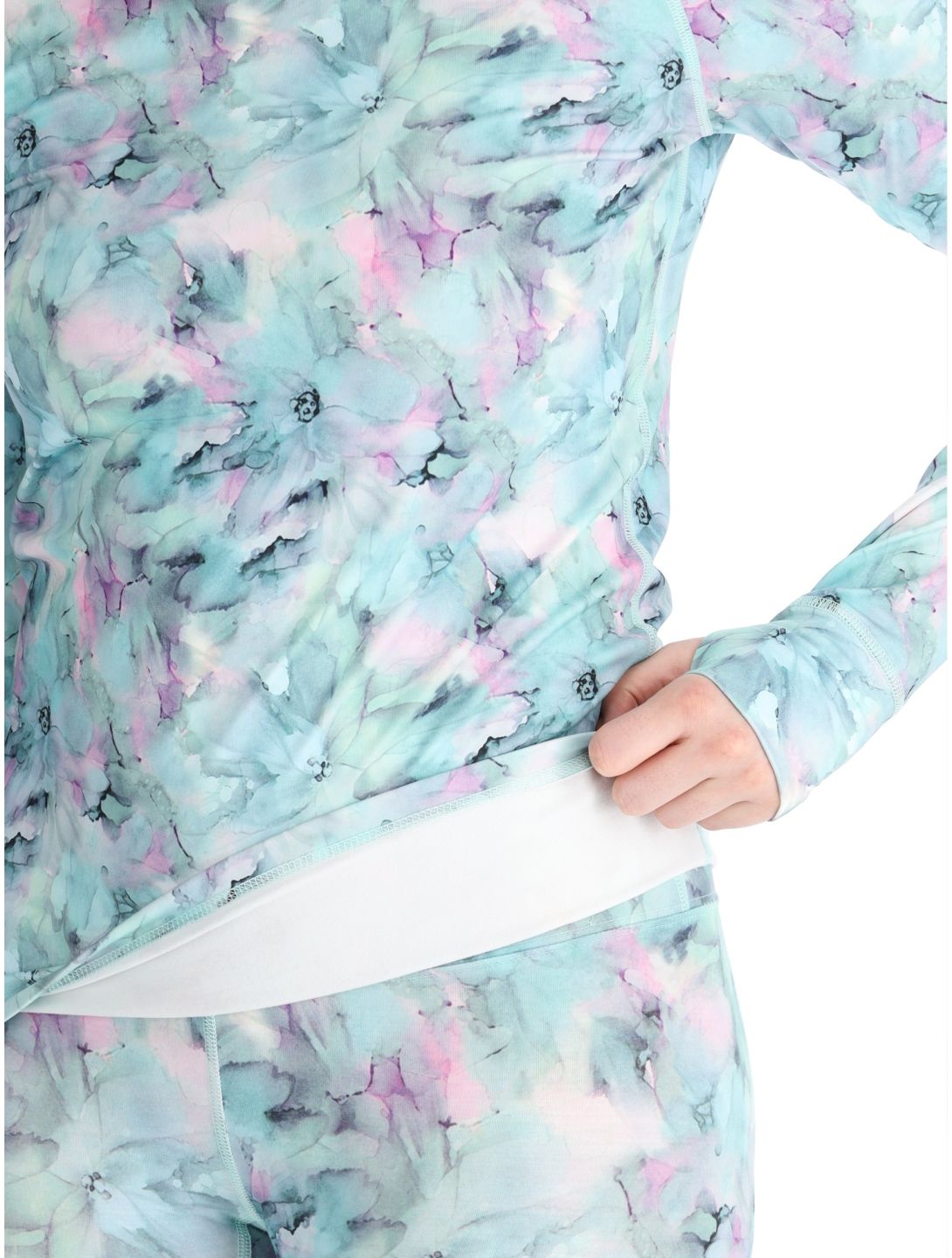 Picture, Pagaya Print Fleece camisa termoactiva mujeres Blurry Water Print multicolor 