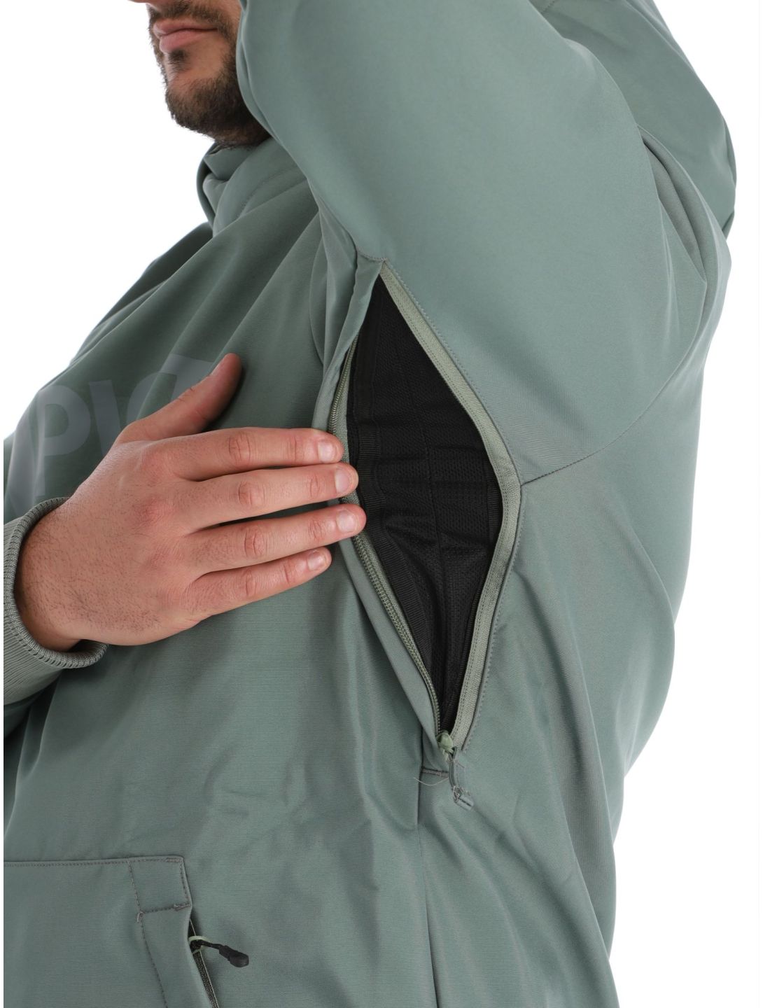 Picture, Parker chaqueta de esquí softshell hombres Laurel Wreath verde 