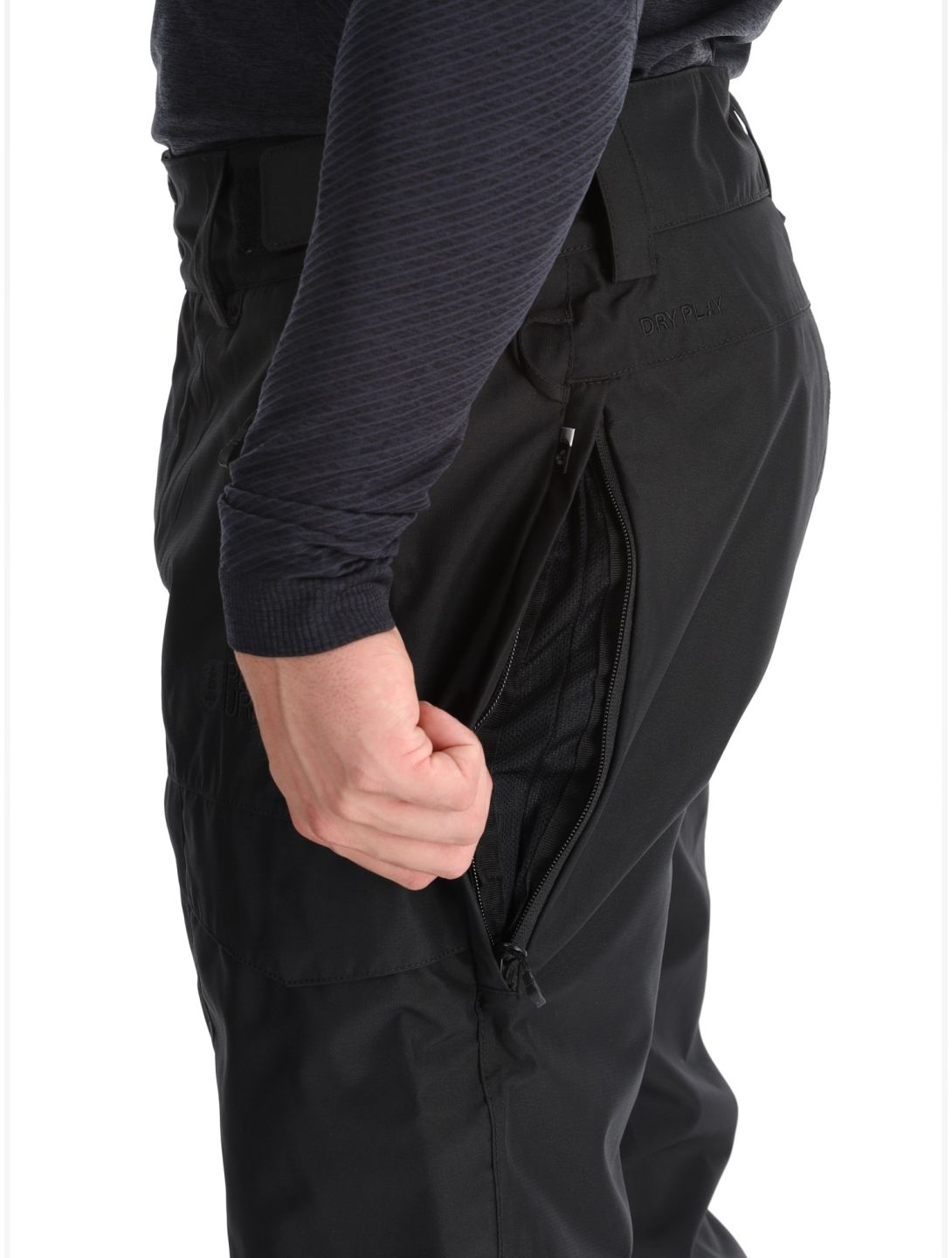 Picture, Plan pantalones de esquí hombres Black negro 