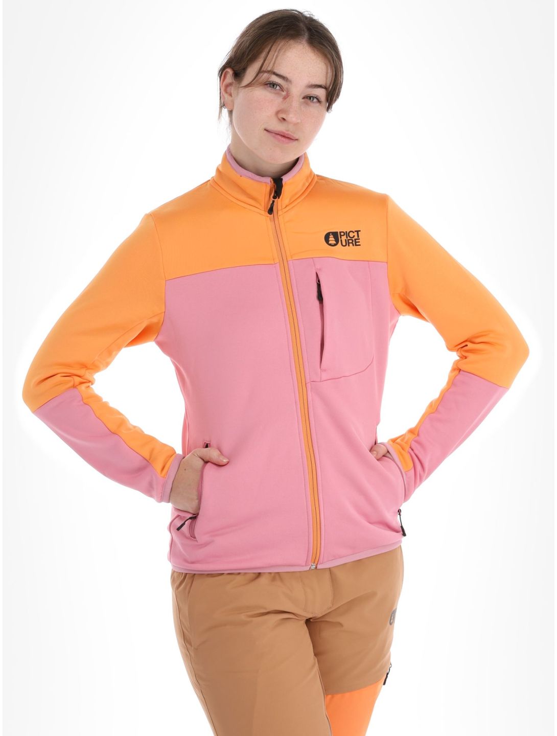 Picture, Rommana Fleece chaleco mujeres Cashmere Rose rosa 