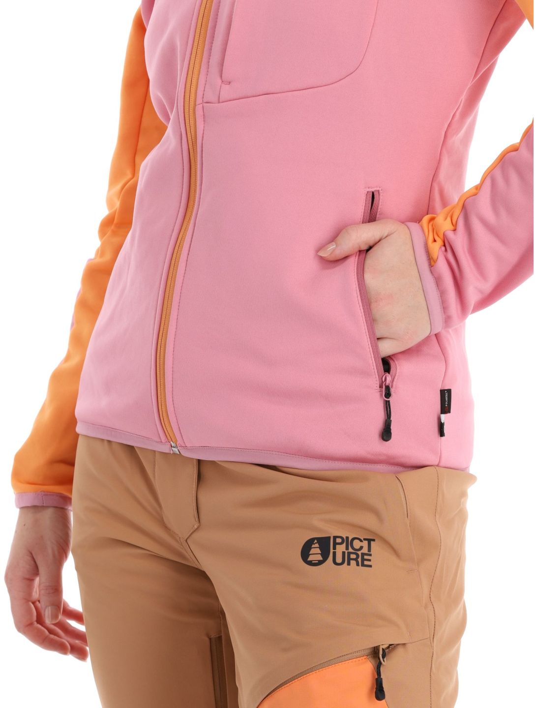 Picture, Rommana Fleece chaleco mujeres Cashmere Rose rosa 