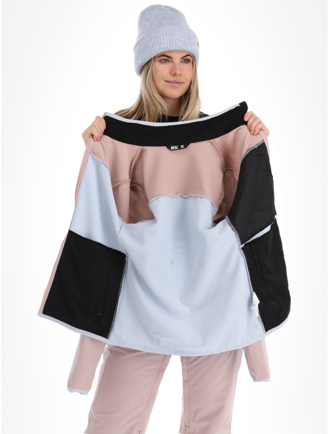 Picture, Rommana Fleece chaleco mujeres Ice Melt azul, rosa 