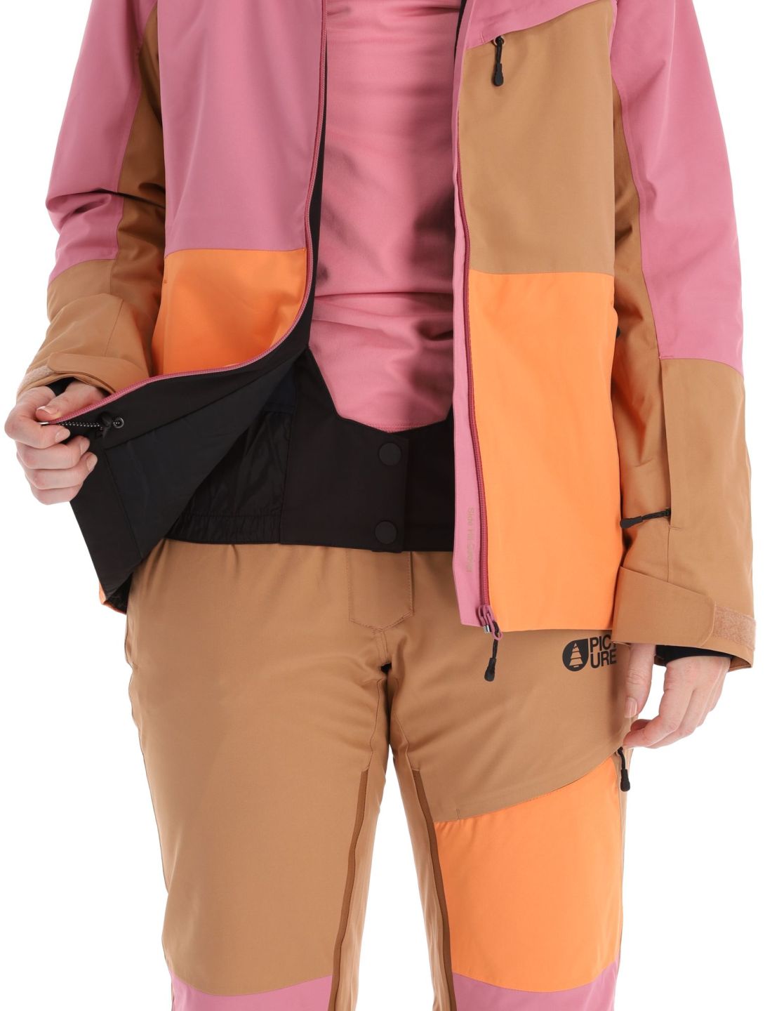 Picture, Seen chaqueta de esquí mujeres Cashmere Rose beige, naranja, rosa 