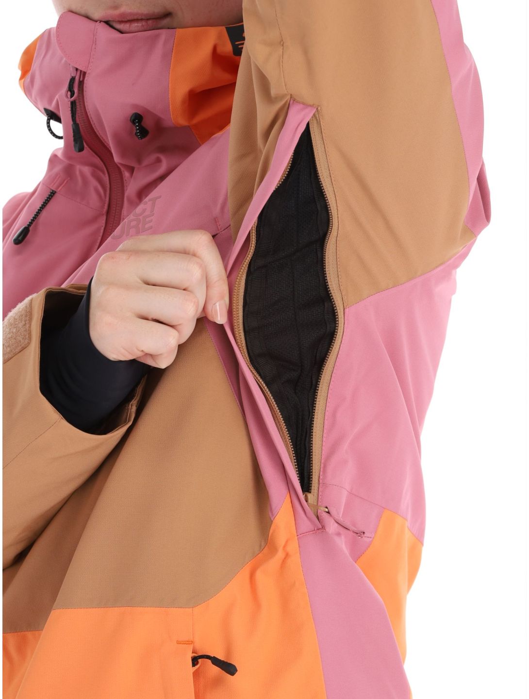 Picture, Seen chaqueta de esquí mujeres Cashmere Rose beige, naranja, rosa 