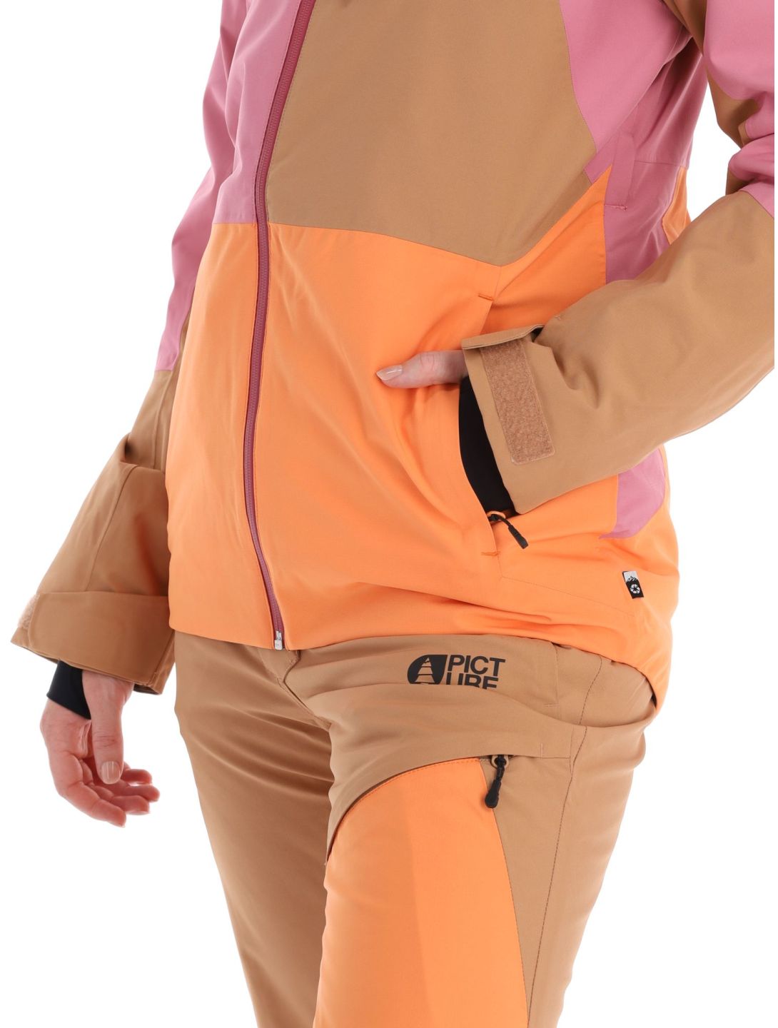 Picture, Seen chaqueta de esquí mujeres Cashmere Rose beige, naranja, rosa 