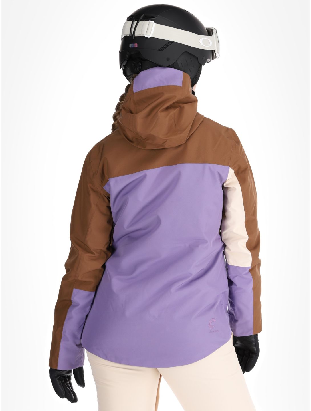 Picture, Seen chaqueta de esquí mujeres Cocoa Brown Vanilla Paisley Purple beige, marrón, púrpura 