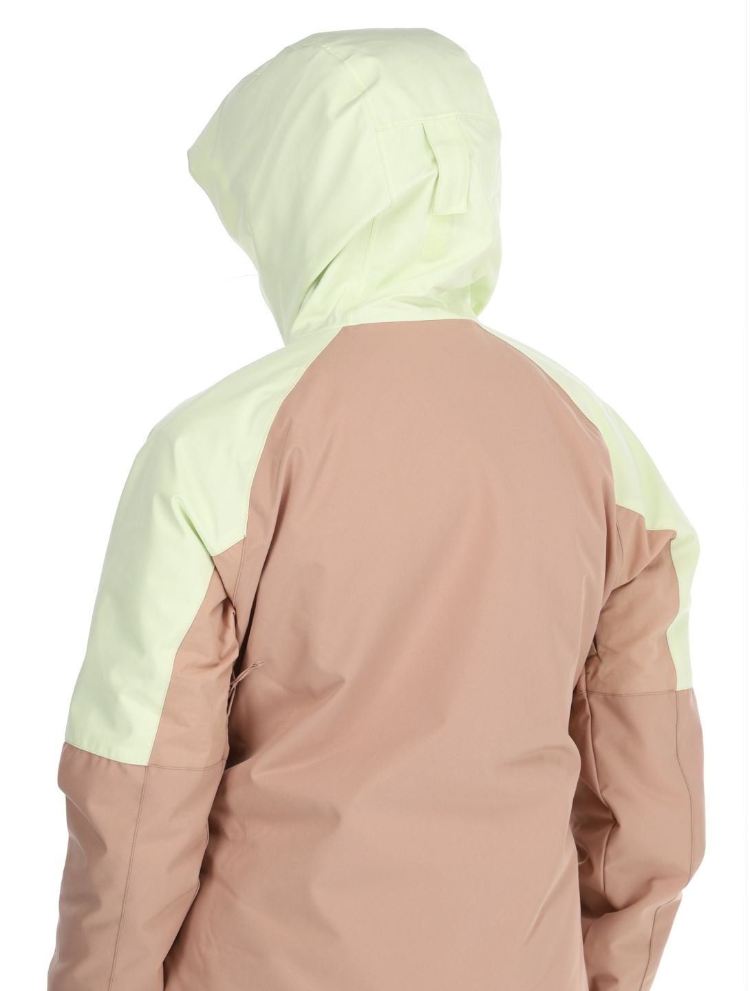 Picture, Sitkah chaqueta de esquí mujeres Lime Cream Roebuck marrón, verde 