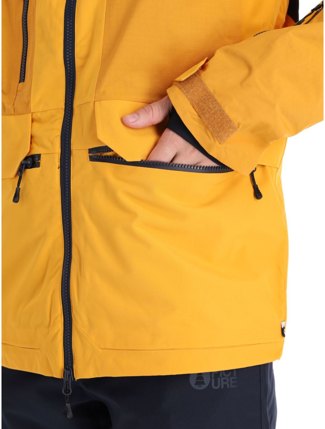 Picture, Stone chaqueta de esquí hombres Autumn Blaze amarillo 