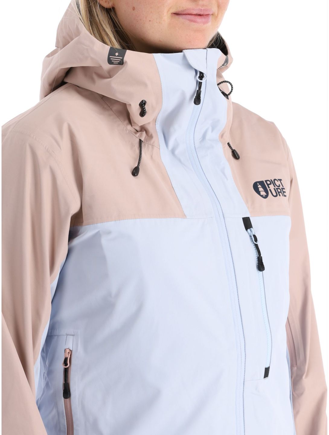 Picture, Sylva 3L chaqueta de esquí hardshell mujeres Ice Melt azul, rosa 