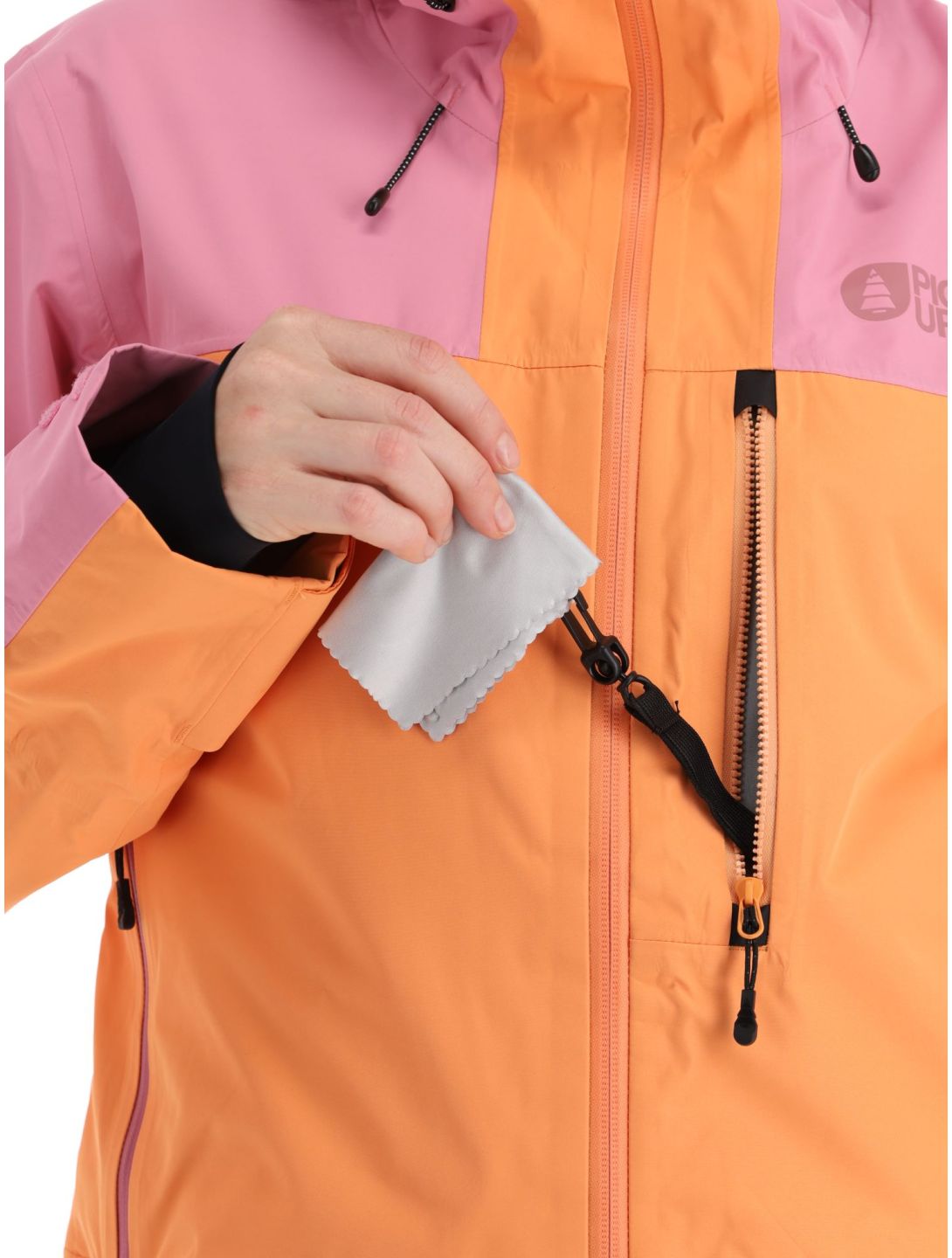 Picture, Sylva 3L chaqueta de esquí hardshell mujeres Tangerine naranja, rosa 