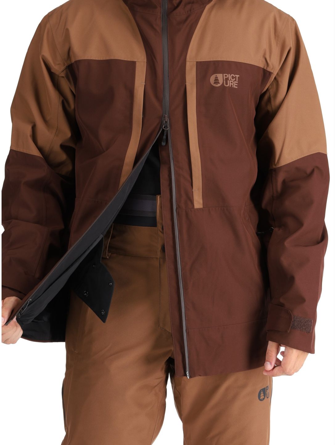 Picture, Track chaqueta de esquí hombres Chicory Coffee Cocoa beige 