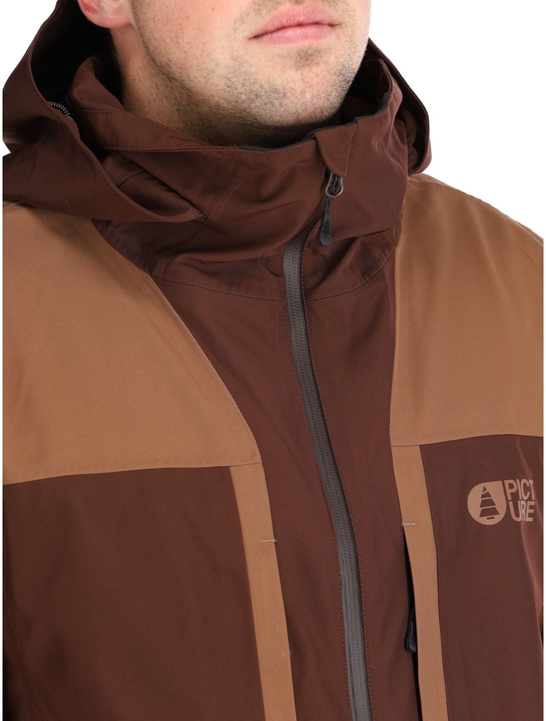 Picture, Track chaqueta de esquí hombres Chicory Coffee Cocoa beige 