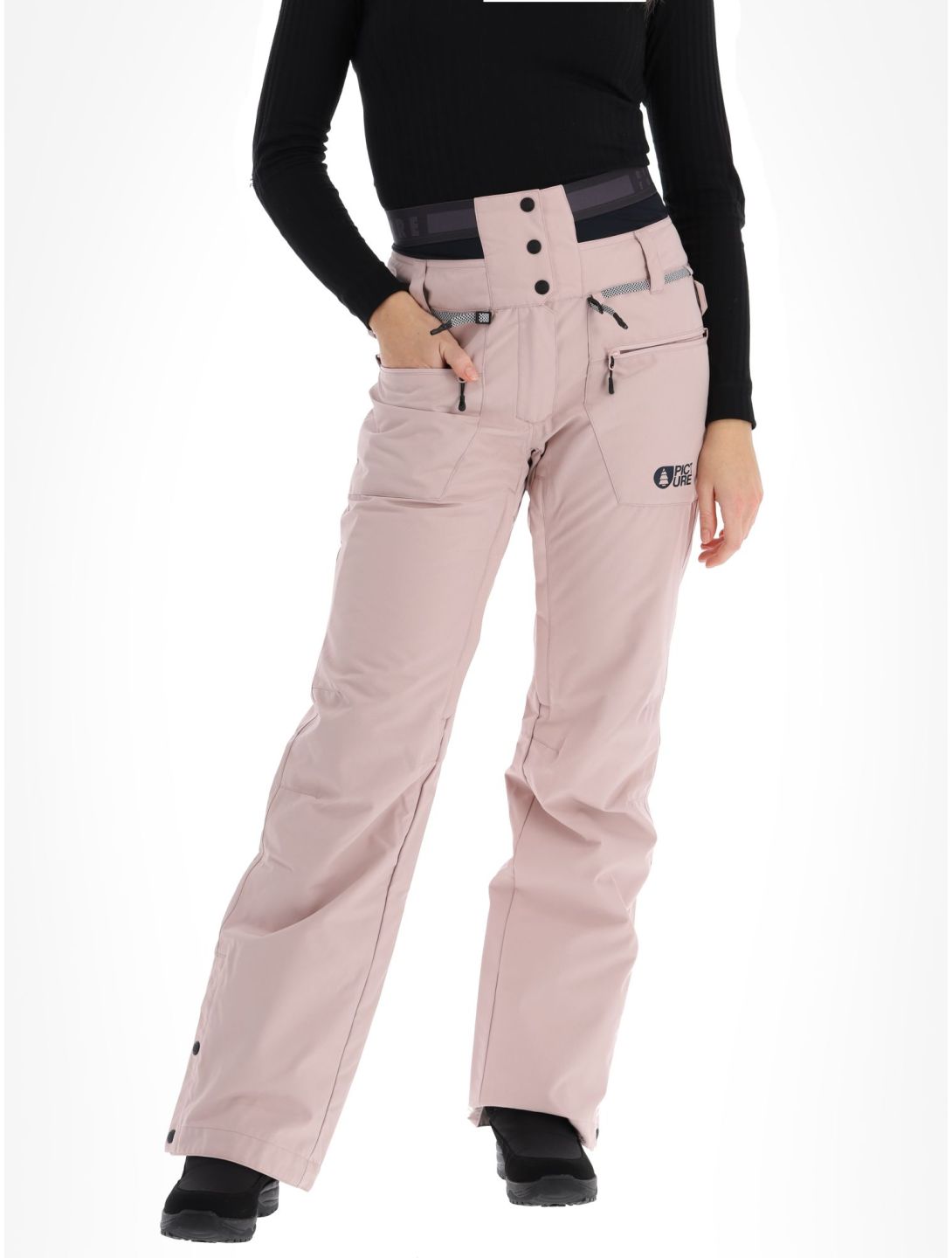 Picture, Treva pantalones de esquí mujeres Shadow Gray rosa 