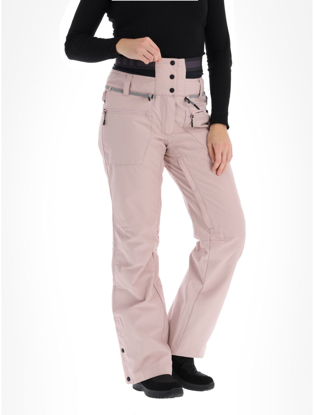 Picture, Treva pantalones de esquí mujeres Shadow Gray rosa 