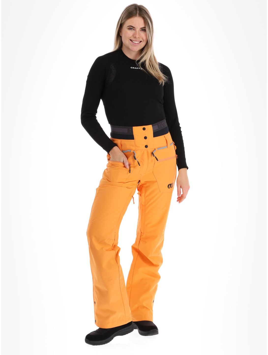 Picture, Treva pantalones de esquí mujeres Tangerine naranja 