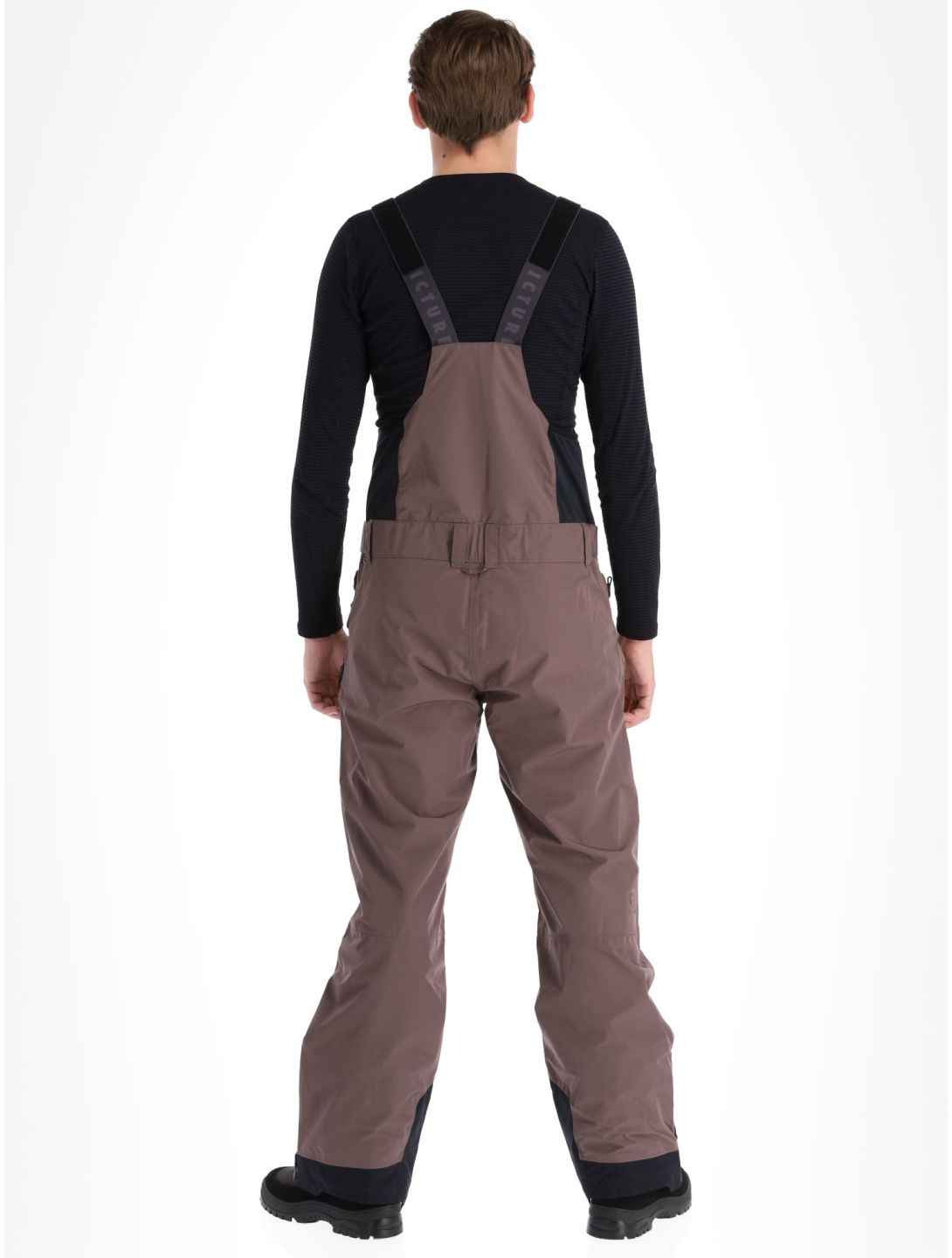 Picture, U66 Bib pantalones de esquí hardshell BIB hombres Plum Truffle marrón 