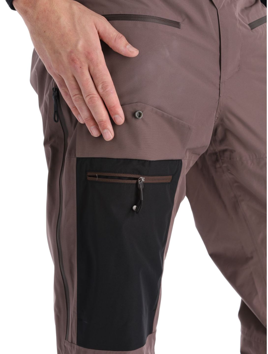 Picture, U66 Bib pantalones de esquí hardshell BIB hombres Plum Truffle marrón 