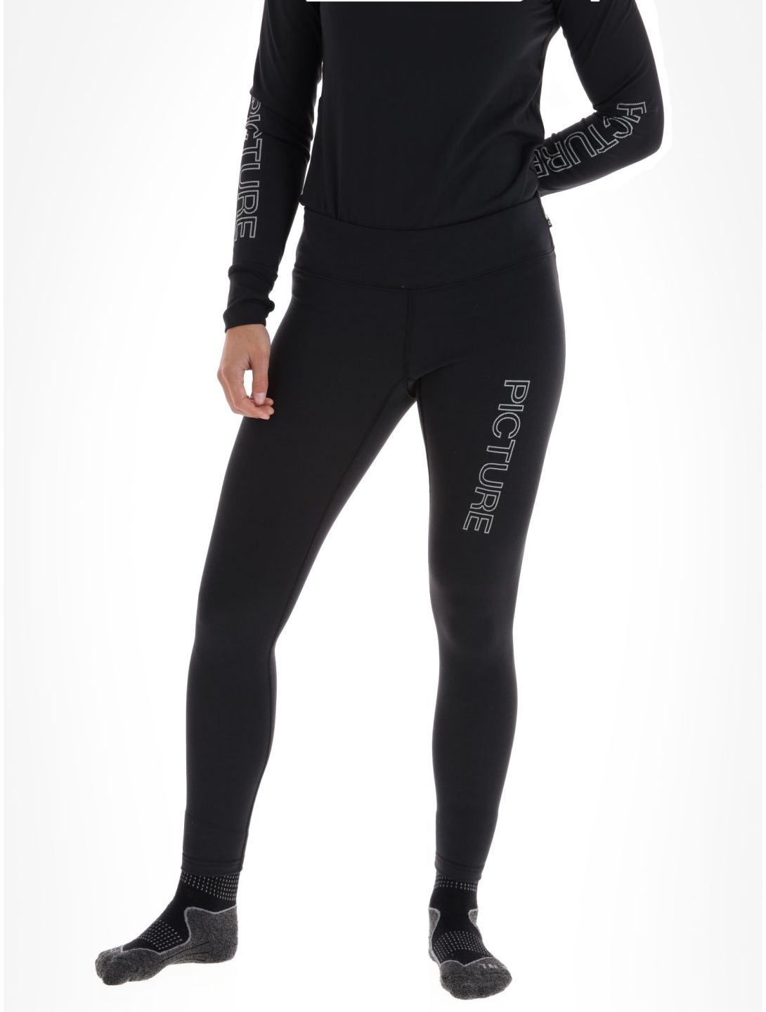 Picture, Xina Bottom pantalón termoactivo mujeres Black negro 