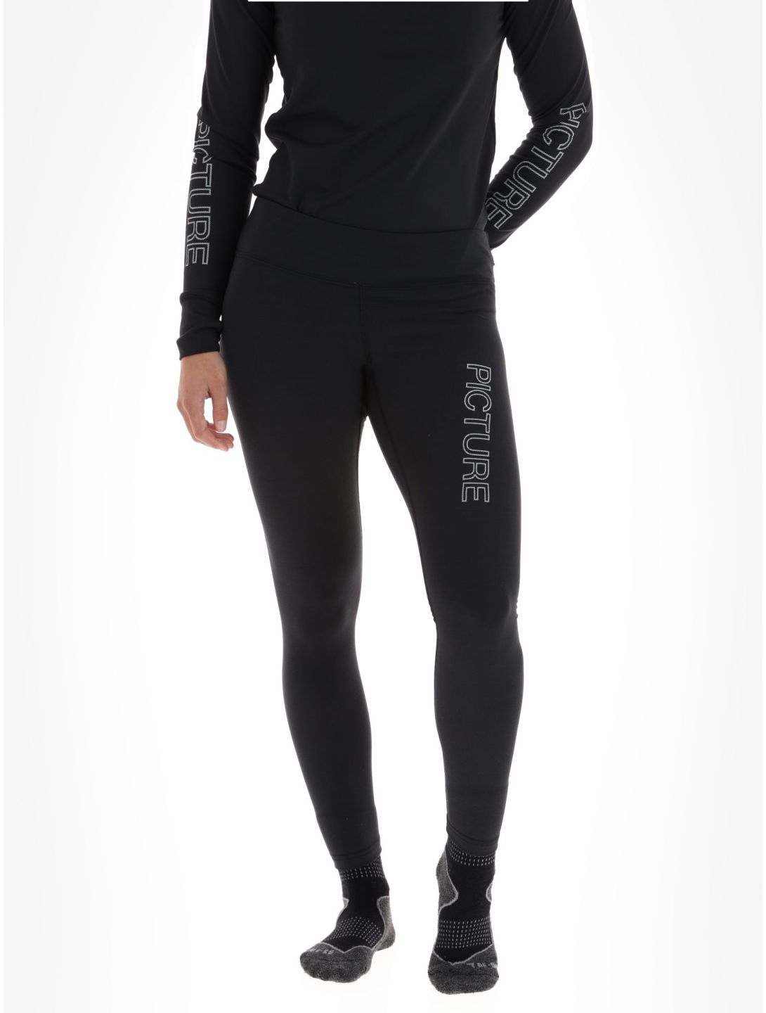 Picture, Xina Bottom pantalón termoactivo mujeres Black negro 