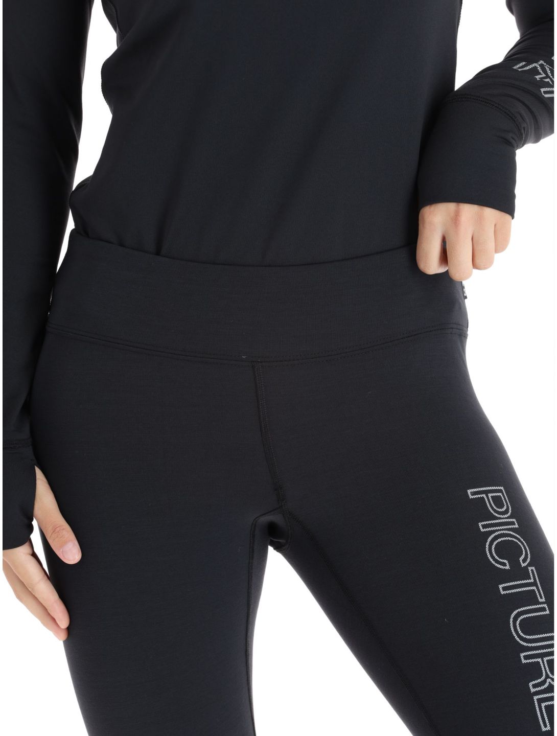 Picture, Xina Bottom pantalón termoactivo mujeres Black negro 