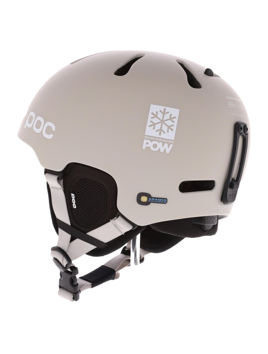 POC, Fornix MIPS POW JJ casco unisex Mineral Grey Matt gris 