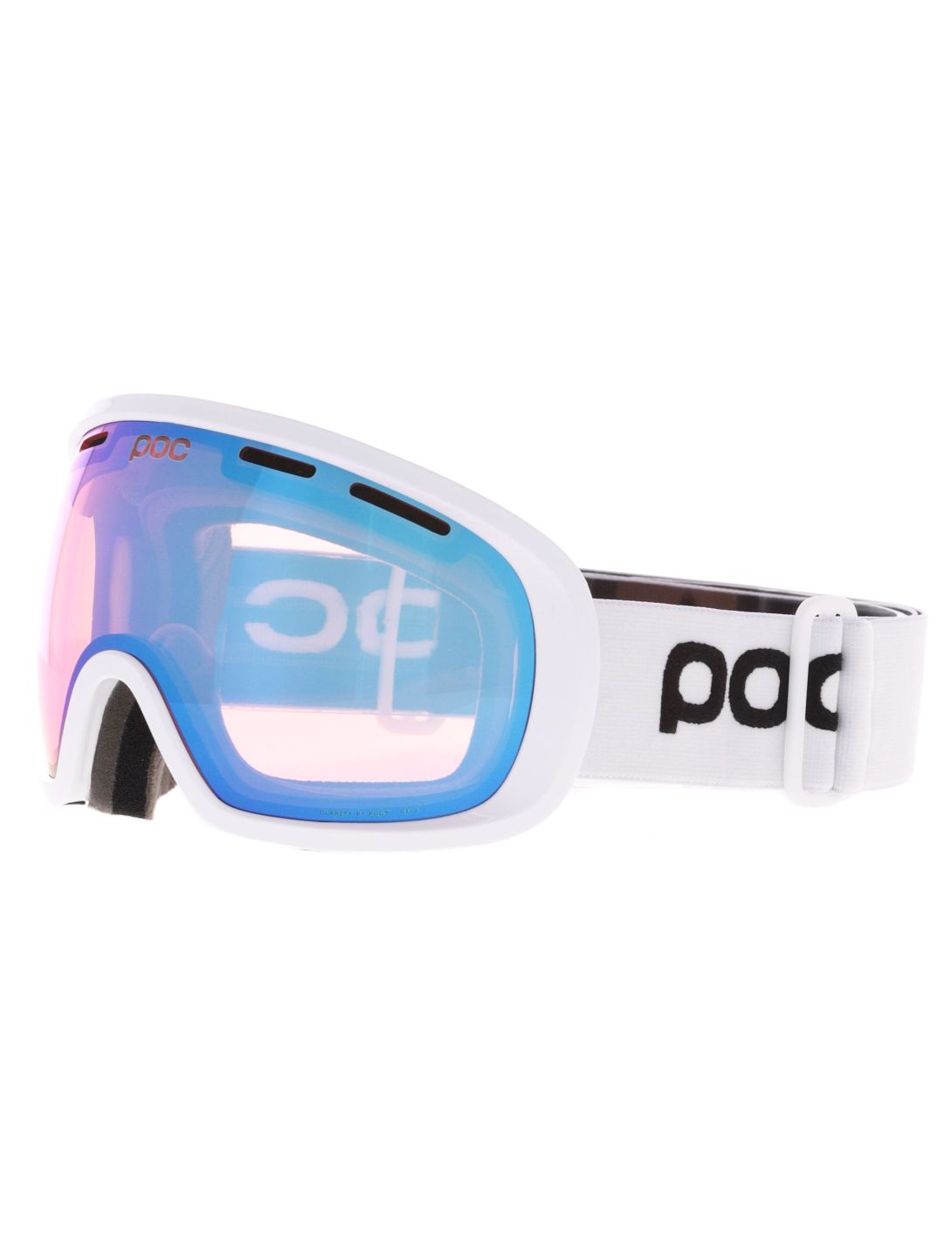 POC, Fovea Photochromic gafas de esquí unisex Hydrogen White / Photochromic / Light Pink-Sky Blue azul, blanco, rosa 