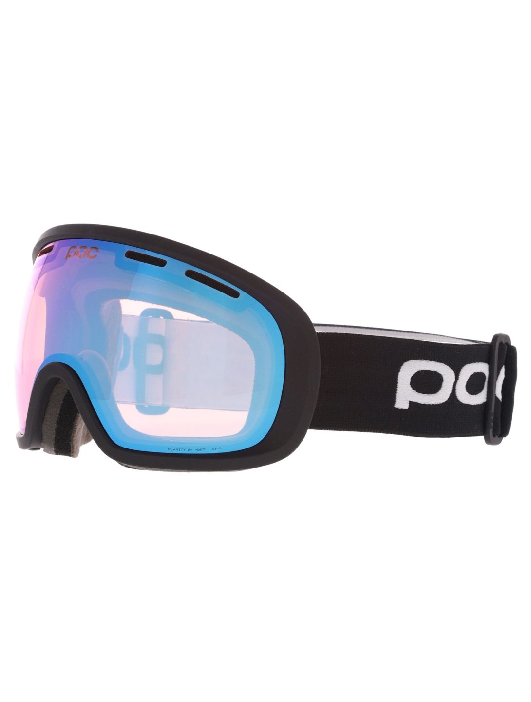 POC, Fovea Photochromic gafas de esquí unisex Uranium Black / Photochromic / Light Pink-Sky Blue azul, negro, rosa 