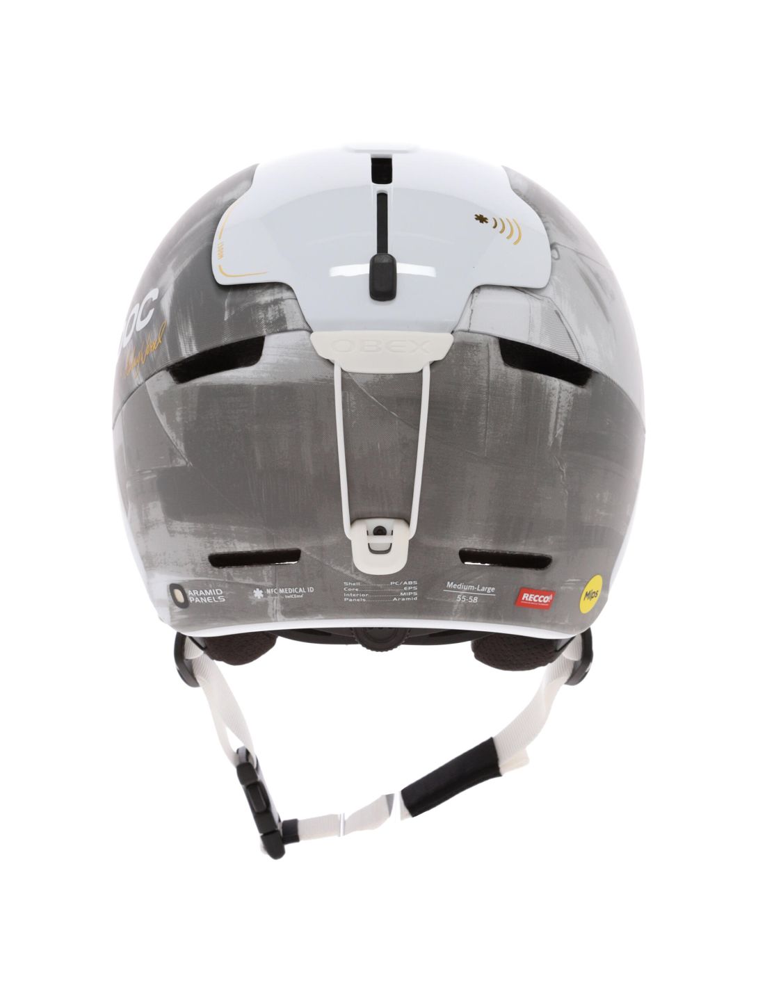 POC, Obex BC MIPS Hedvig Wessel Ed. casco unisex Stetind Grey blanco, gris 