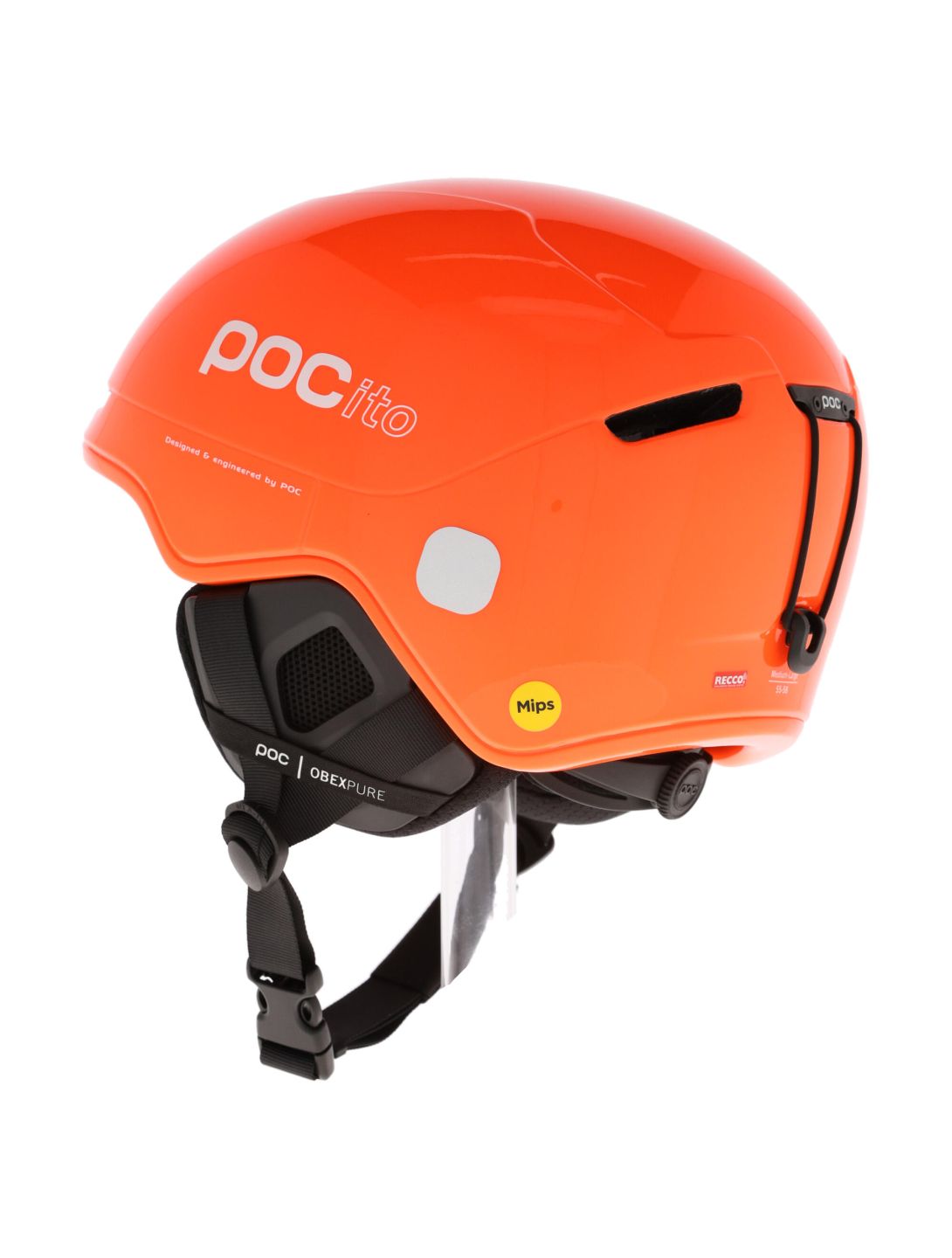 POC, POCito Obex MIPS casco niños Fluorescent Orange naranja 