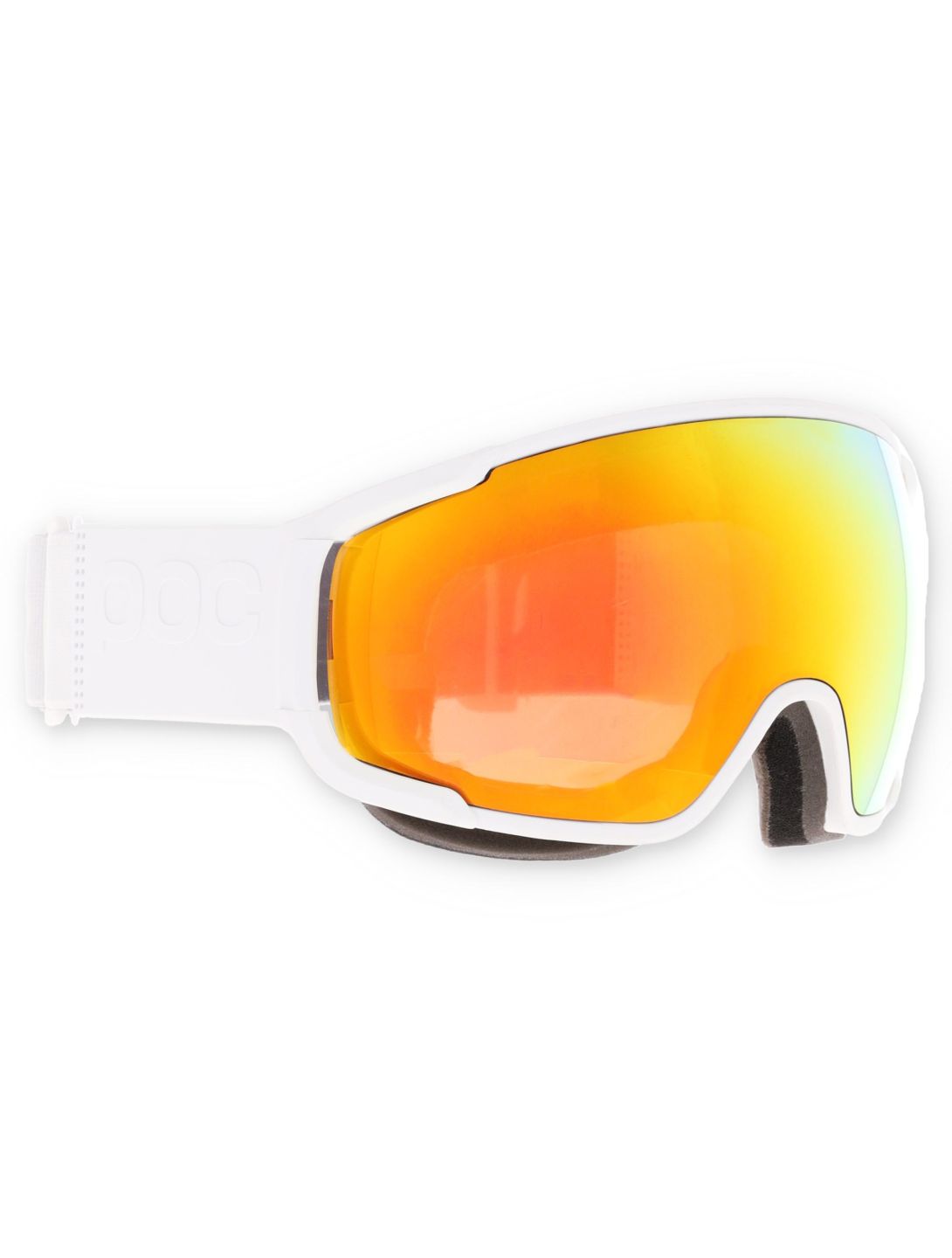 POC, Zonula gafas de esquí unisex Hydrogen White / Partly Sunny Orange blanco, naranja 