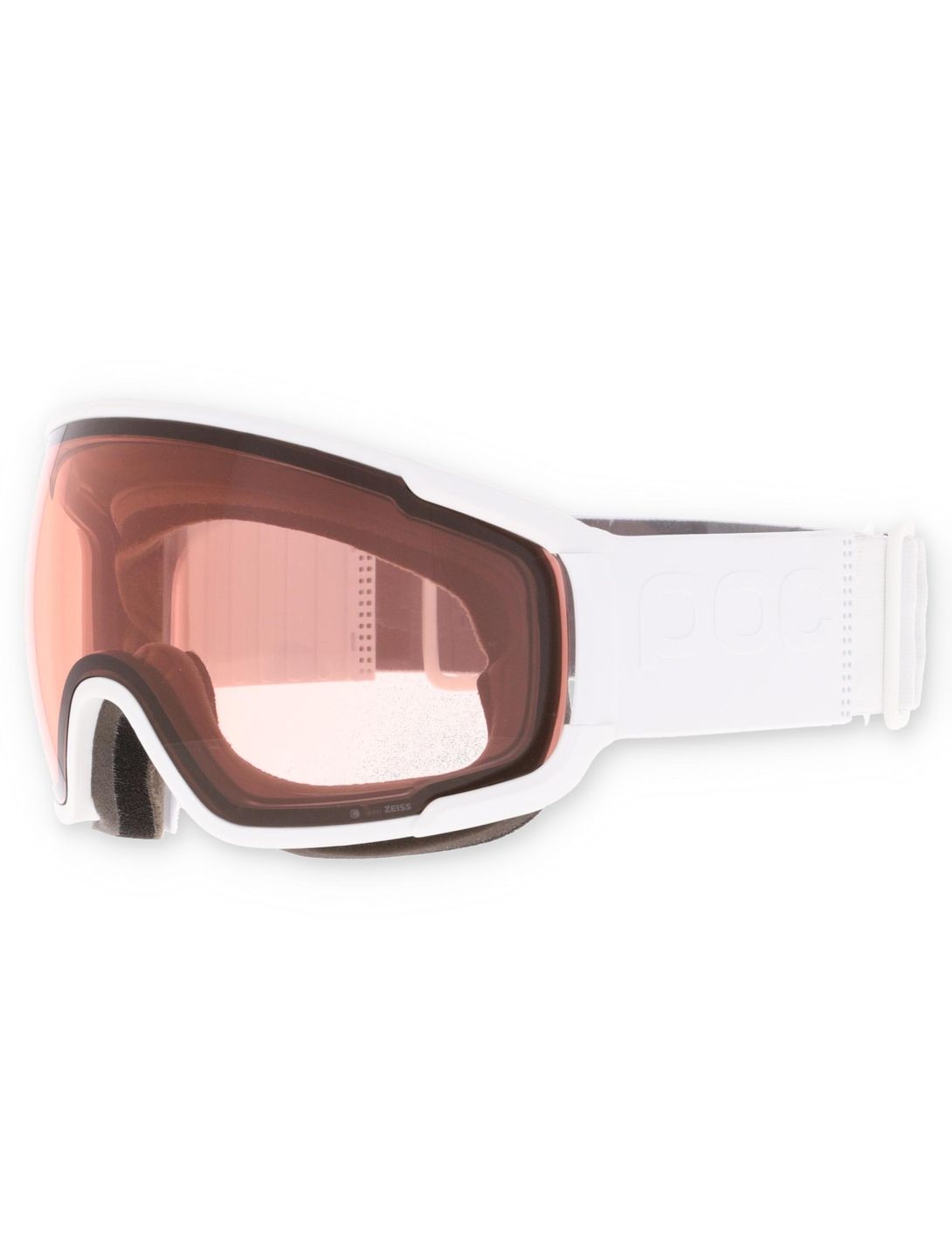 POC, Zonula gafas de esquí unisex Hydrogen White / Partly Sunny Orange blanco, naranja 