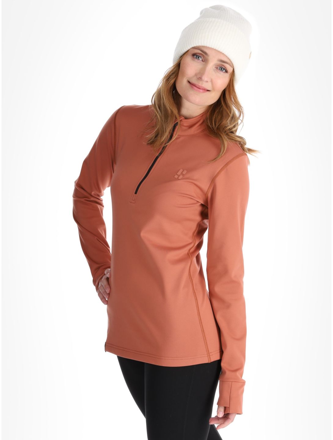 Poederbaas, Arctic jersey mujeres Terracotta marrón 