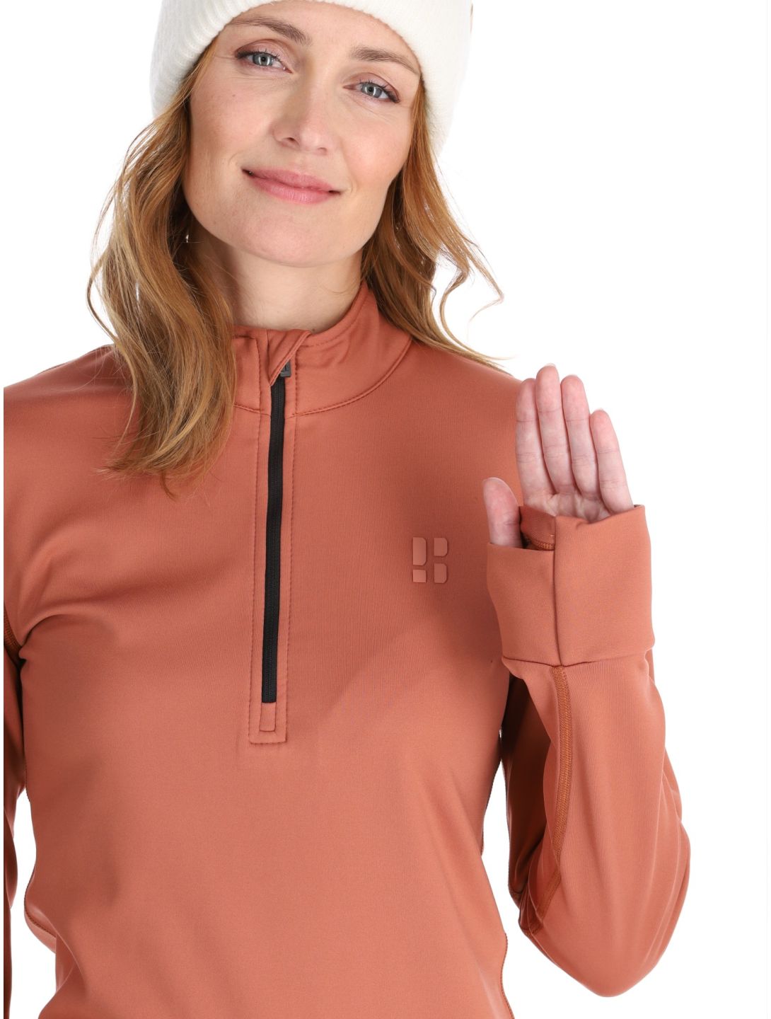 Poederbaas, Arctic jersey mujeres Terracotta marrón 