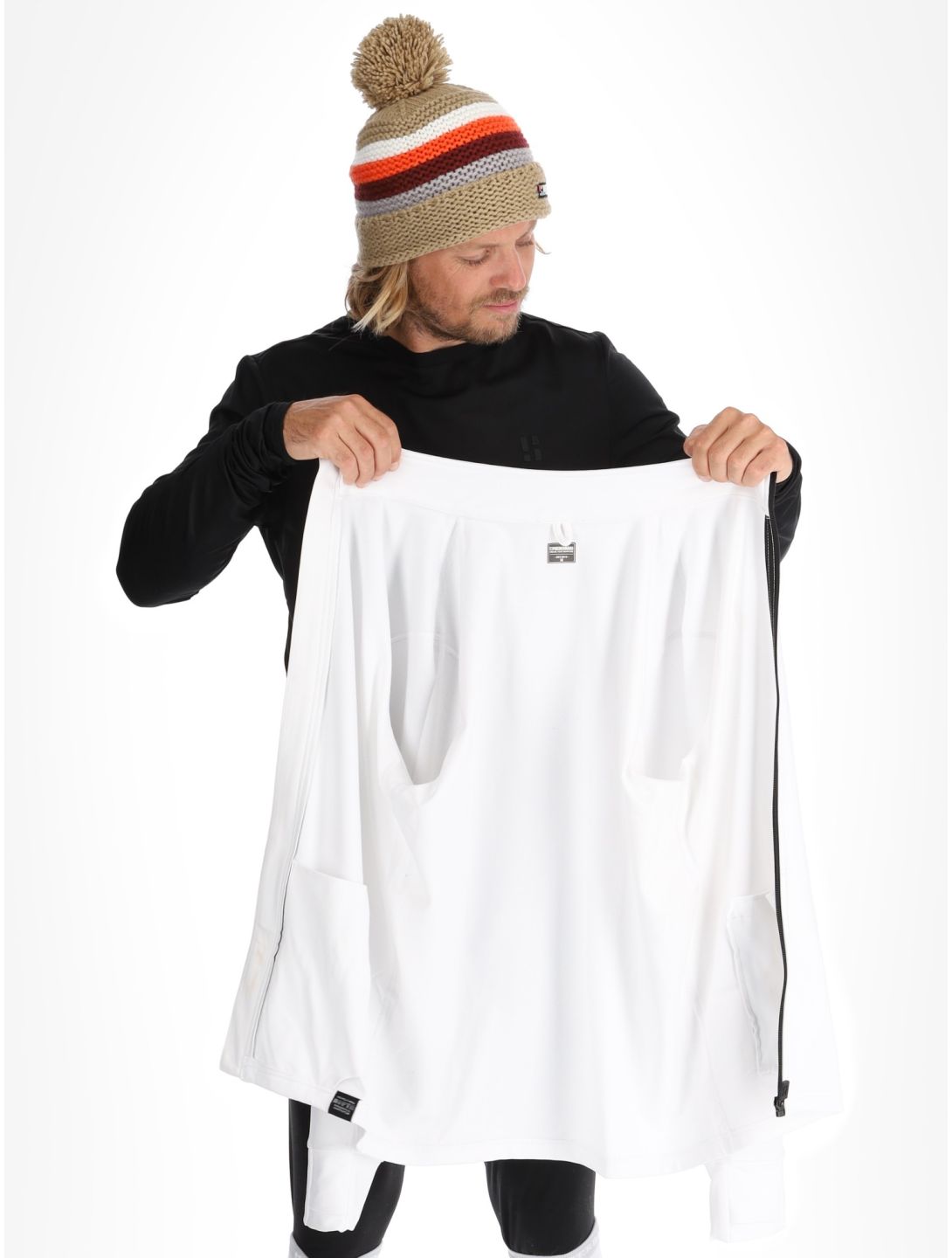 Poederbaas, Arctic Sports Tech chaleco hombres Off White blanco 