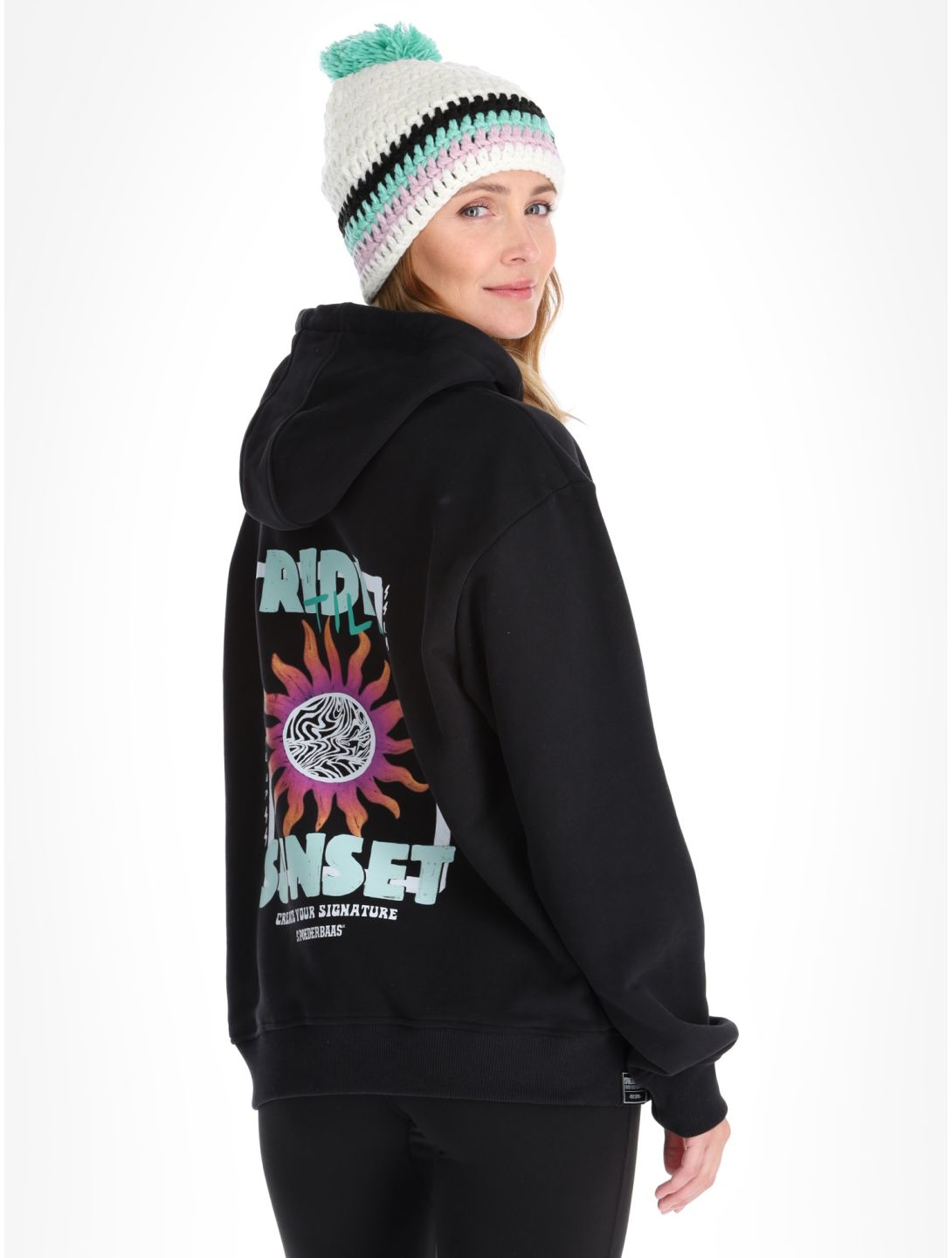 Poederbaas, Arty Hoody sudadera mujeres Black negro 