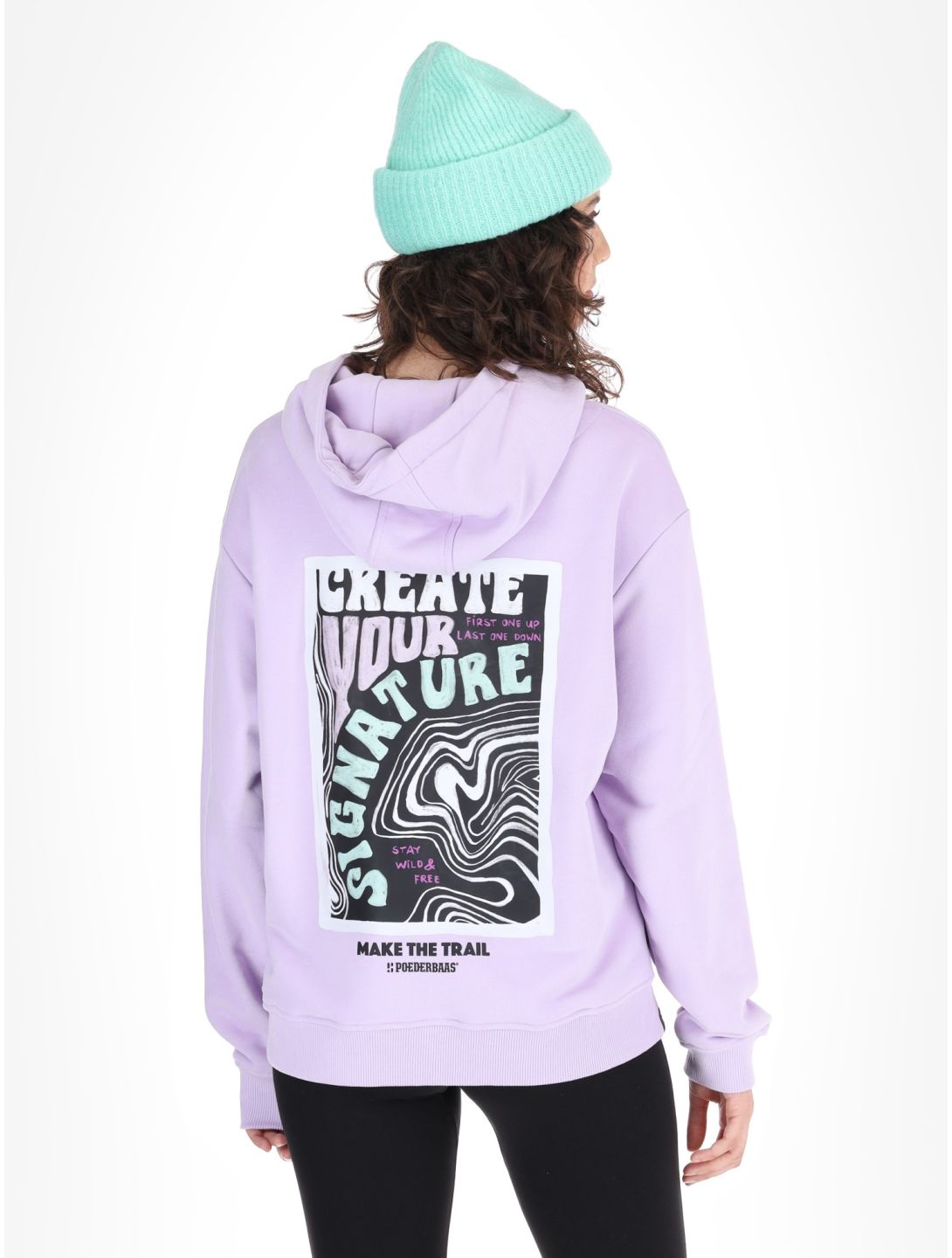 Poederbaas, Arty Hoody sudadera mujeres Lila púrpura 