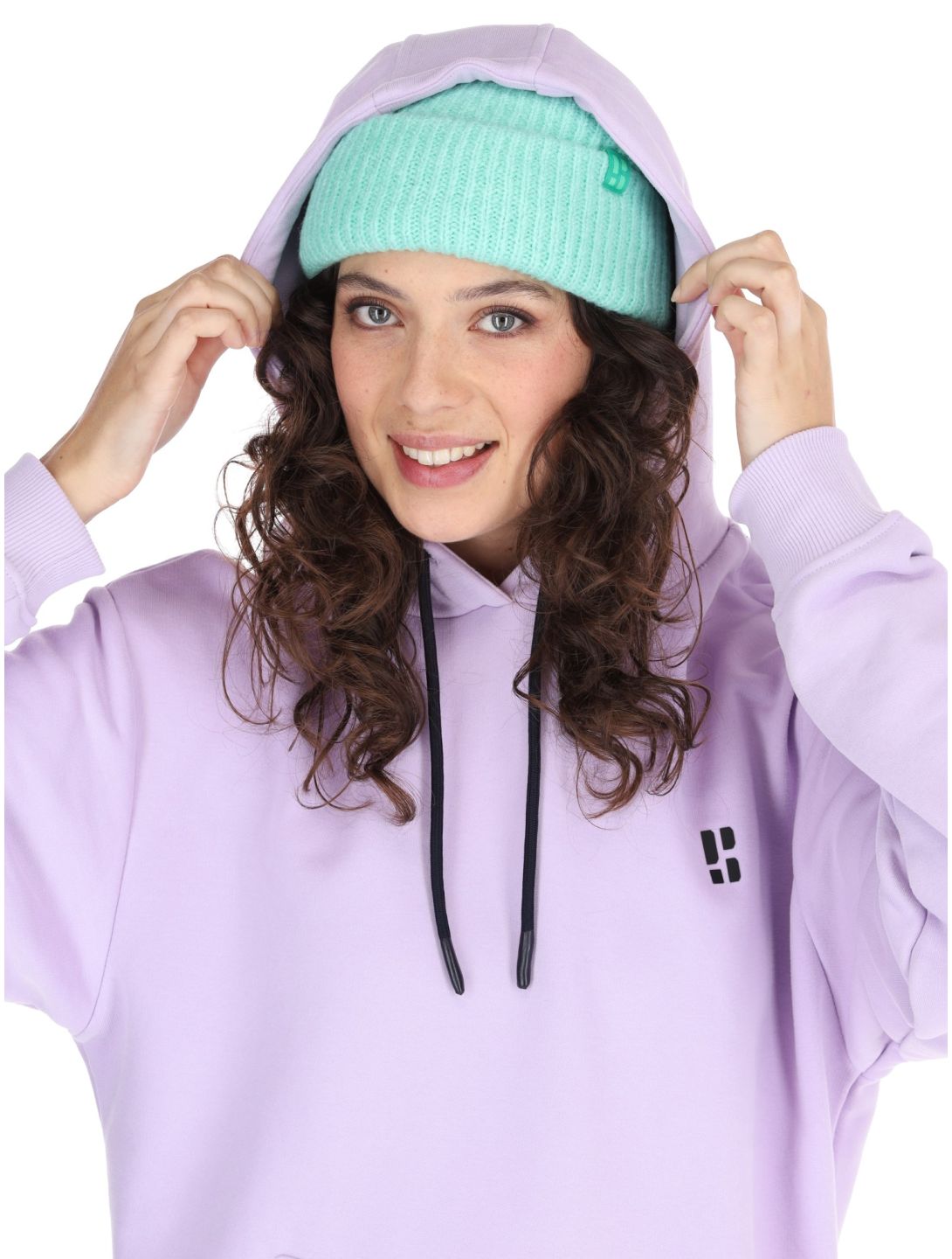 Poederbaas, Arty Hoody sudadera mujeres Lila púrpura 